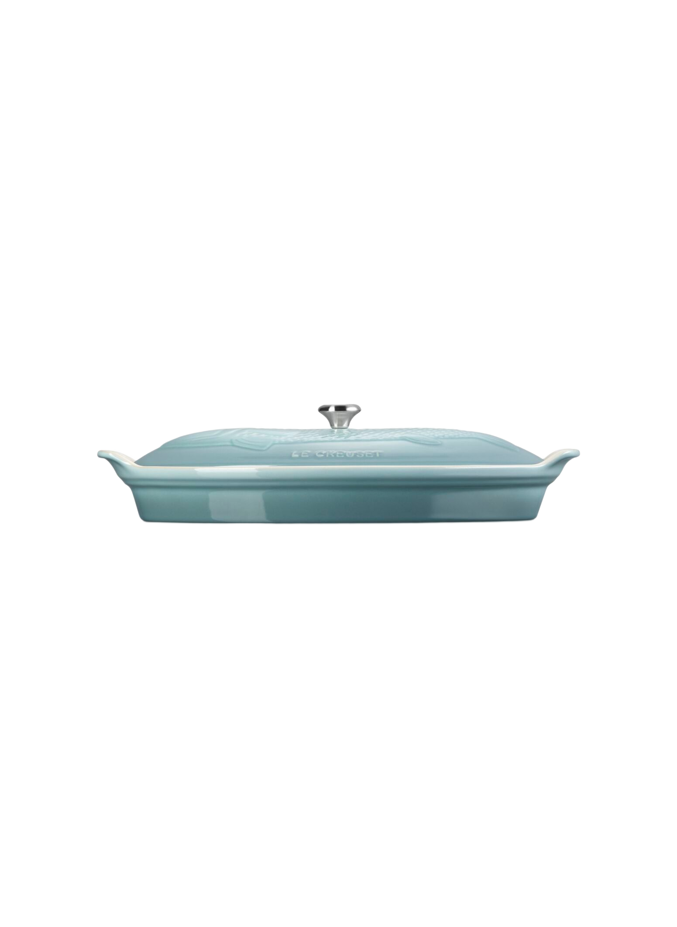 Fischplatte Erbe aus Keramik LE CREUSET Grau
