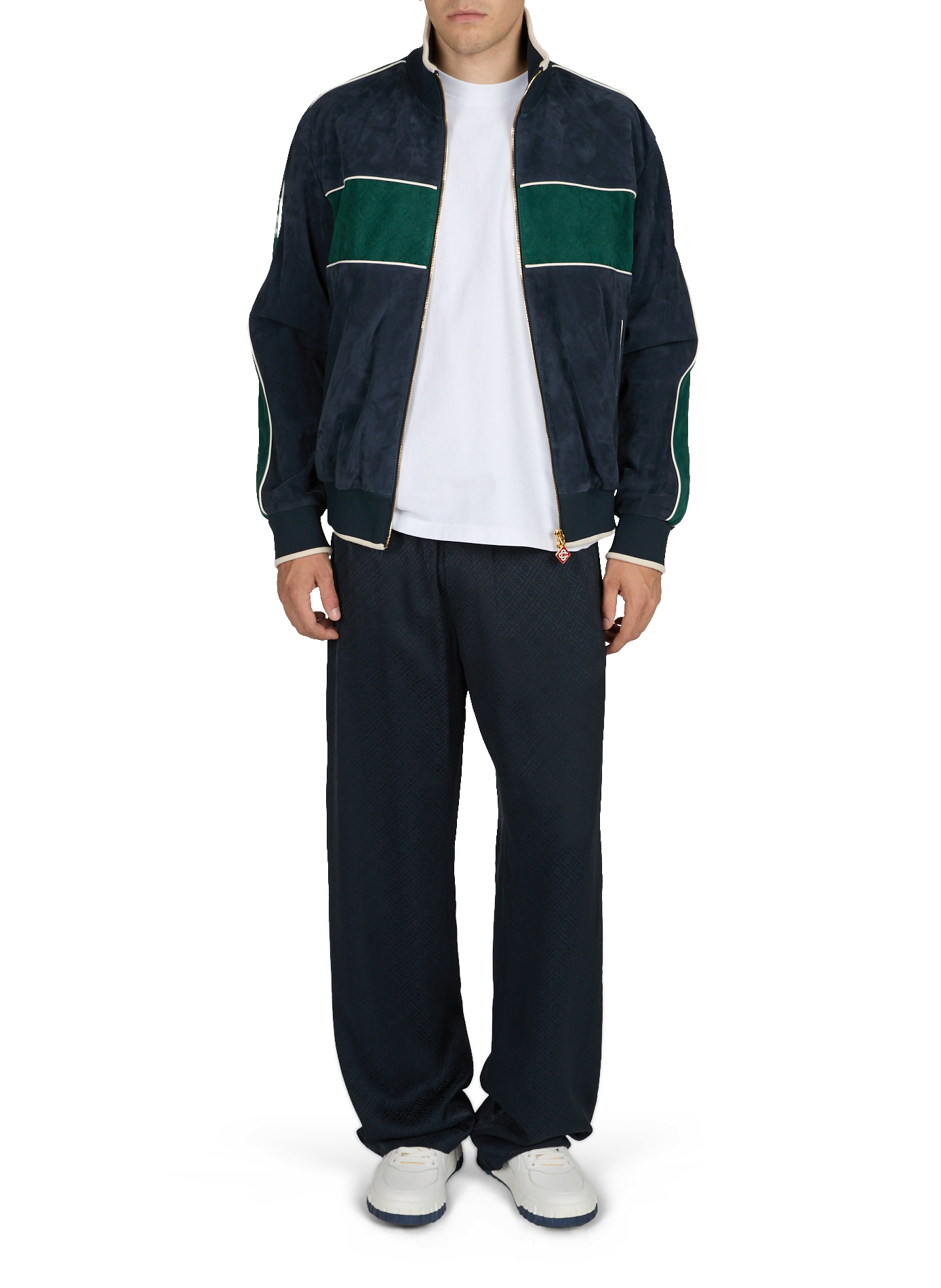 Veste oversize en cuir CASABLANCA PARIS Bleu
