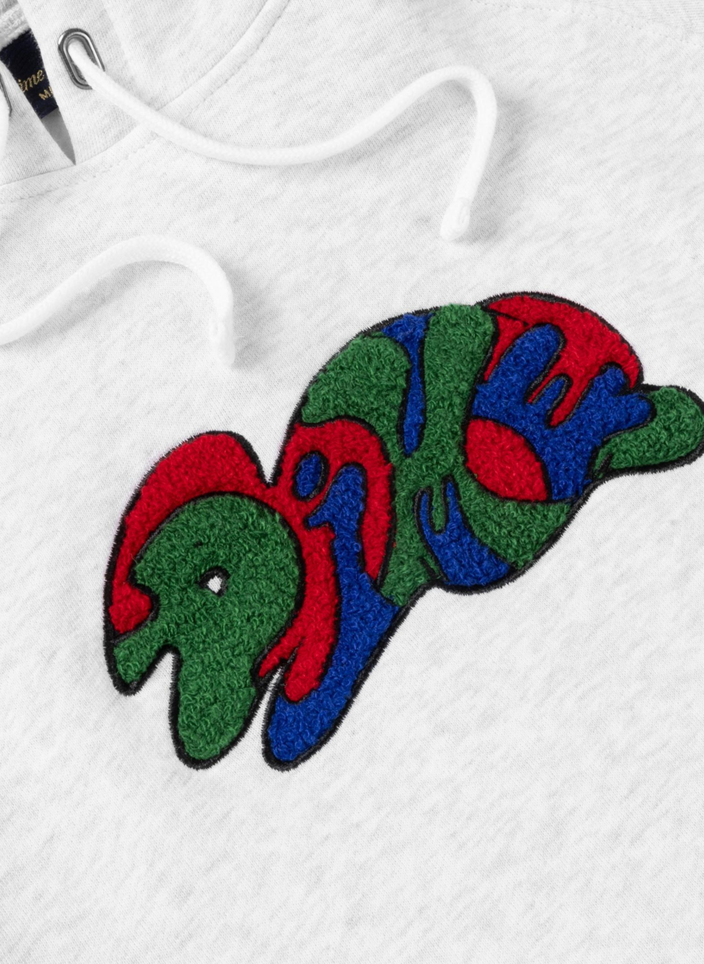 Oversized cotton logo sweatshirt DIME Grey