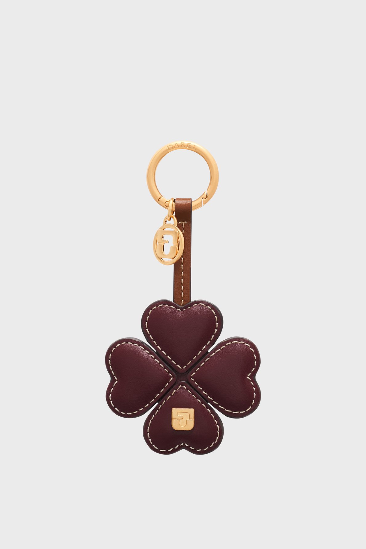 Charm en cuir – 4 feuilles gd GERARD DAREL Rouge