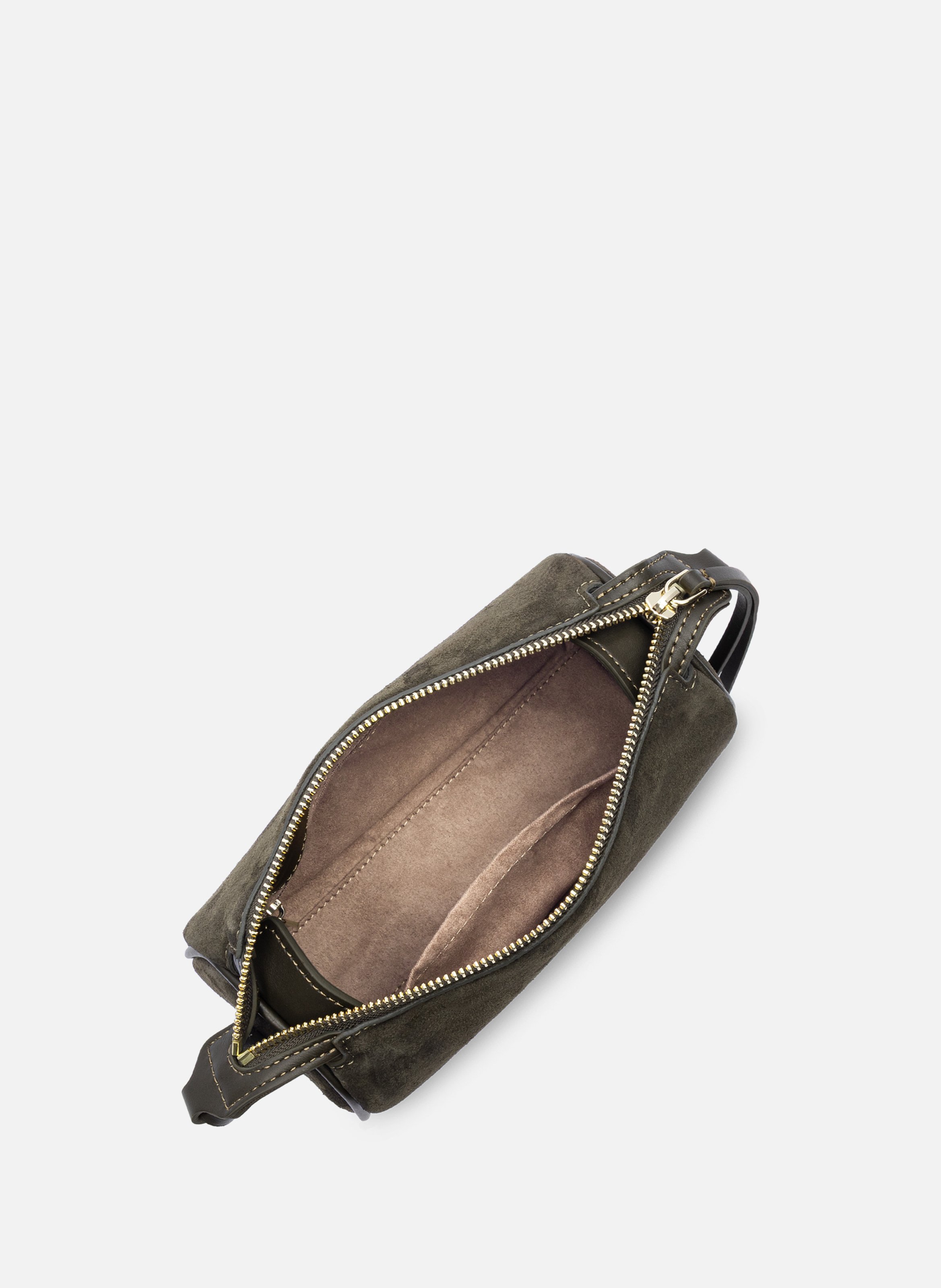 Petit sac rectangle - suède LANCASTER Kaki