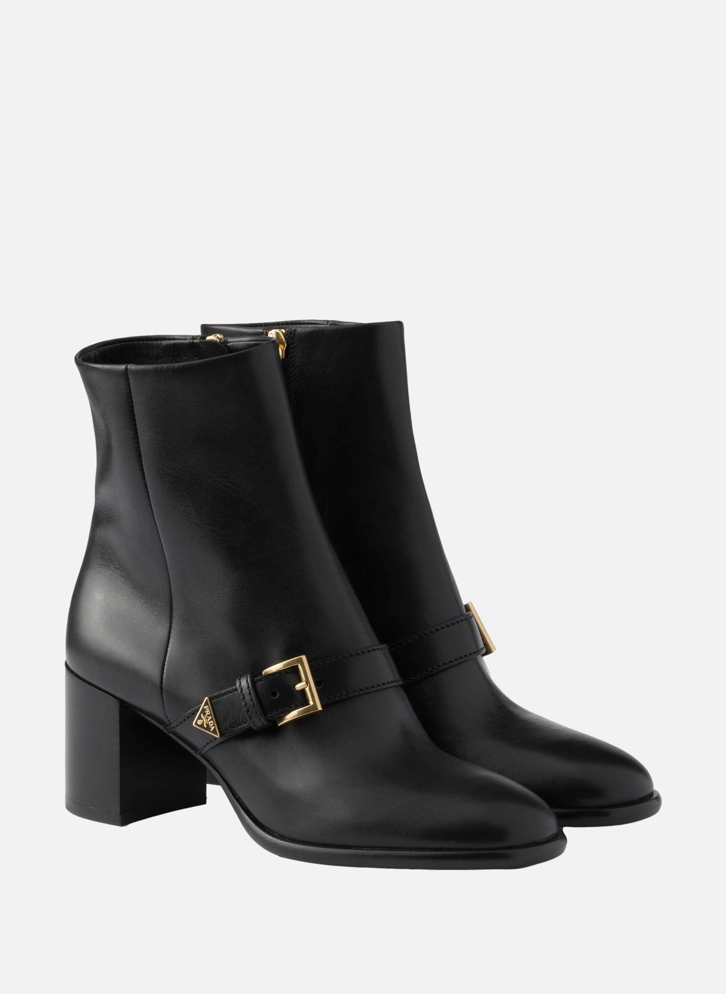 Bottines en cuir PRADA Noir