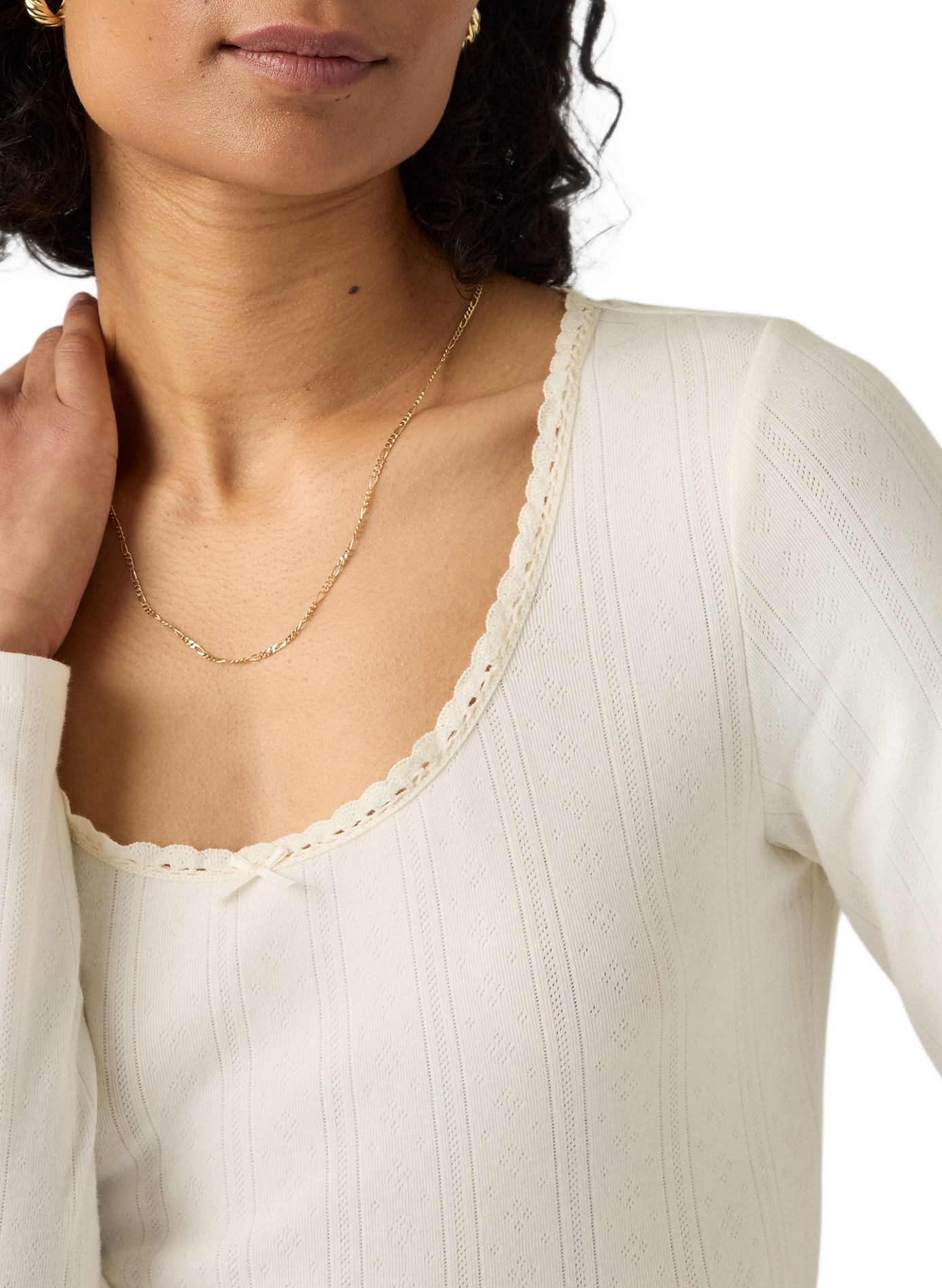 Cotton-blend round-neck T-shirt LEVI'S White