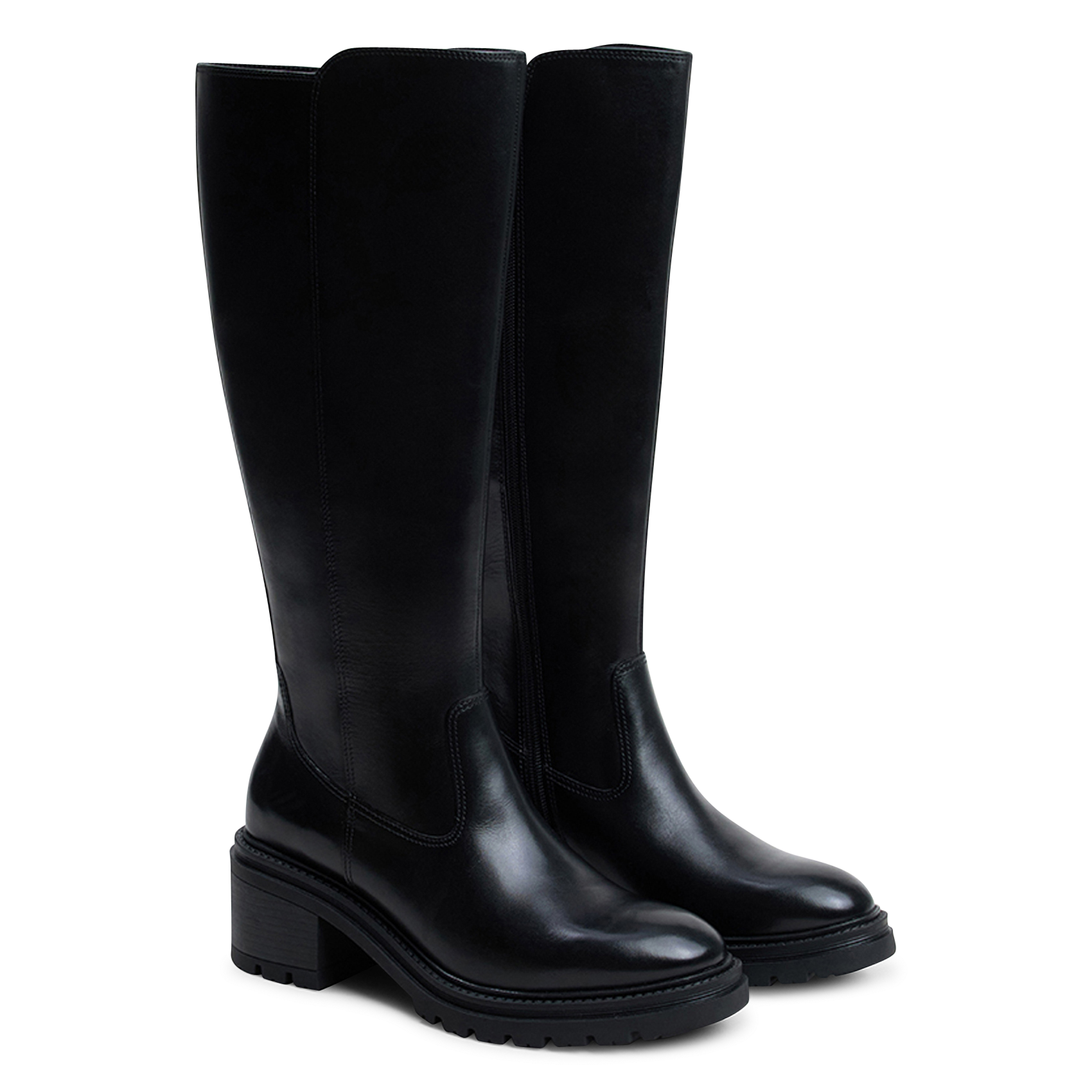 Bottes en cuir attitude JONAK Noir