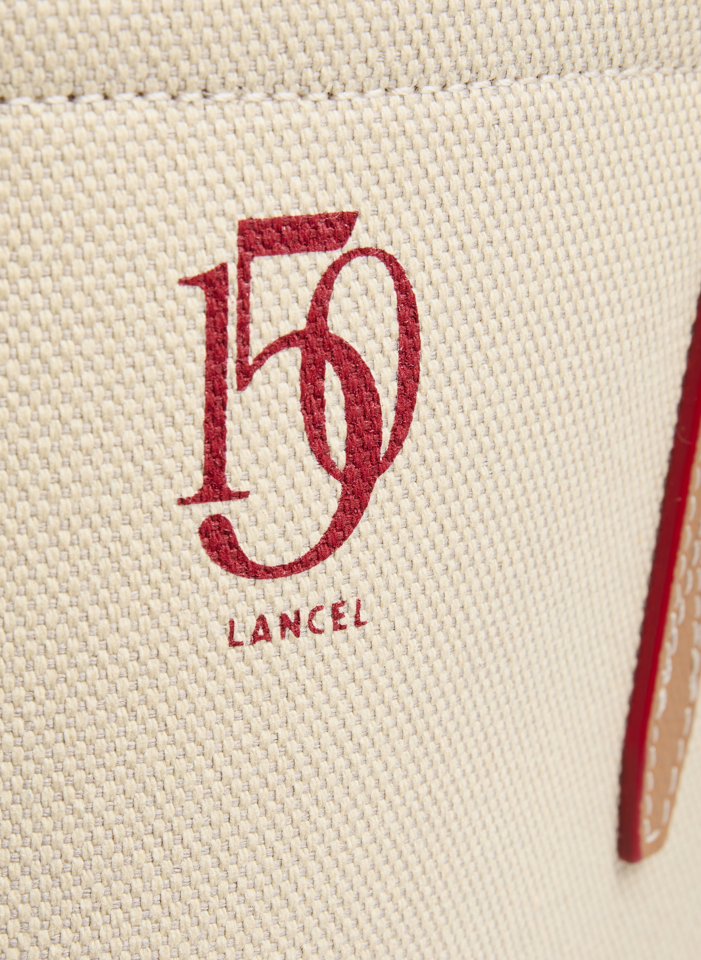 Sac cabas capsule lancel 150y en animation 150y : toile & cuir de vachette lisse LANCEL Multicolore