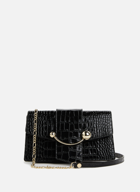 Textured leather handbag BlackSTRATHBERRY 