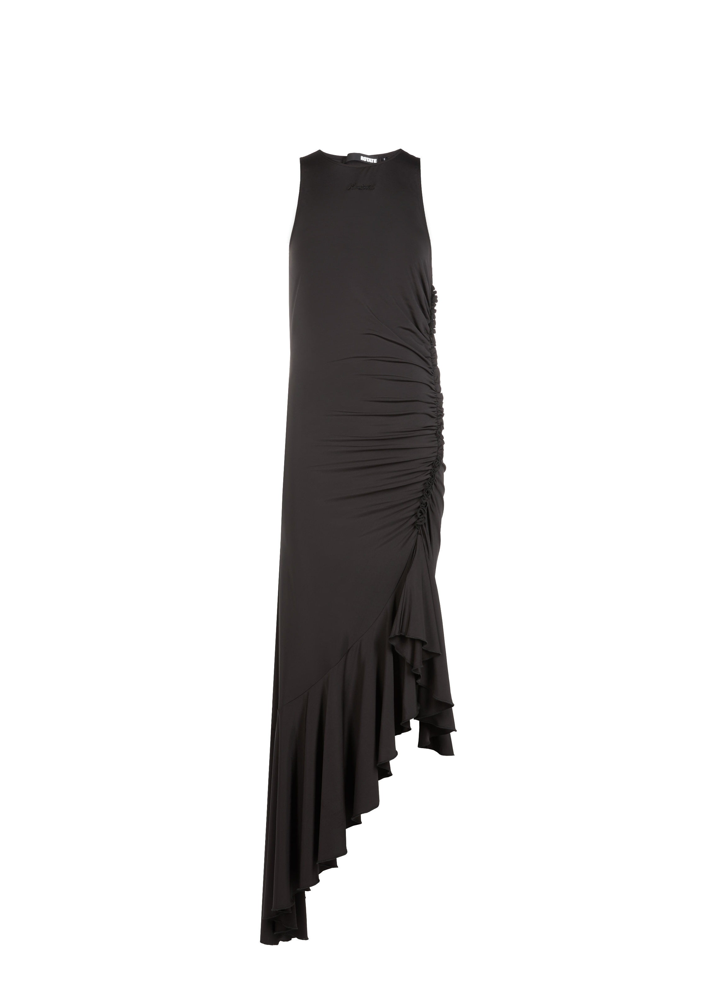 Robe longue drapée  Noir