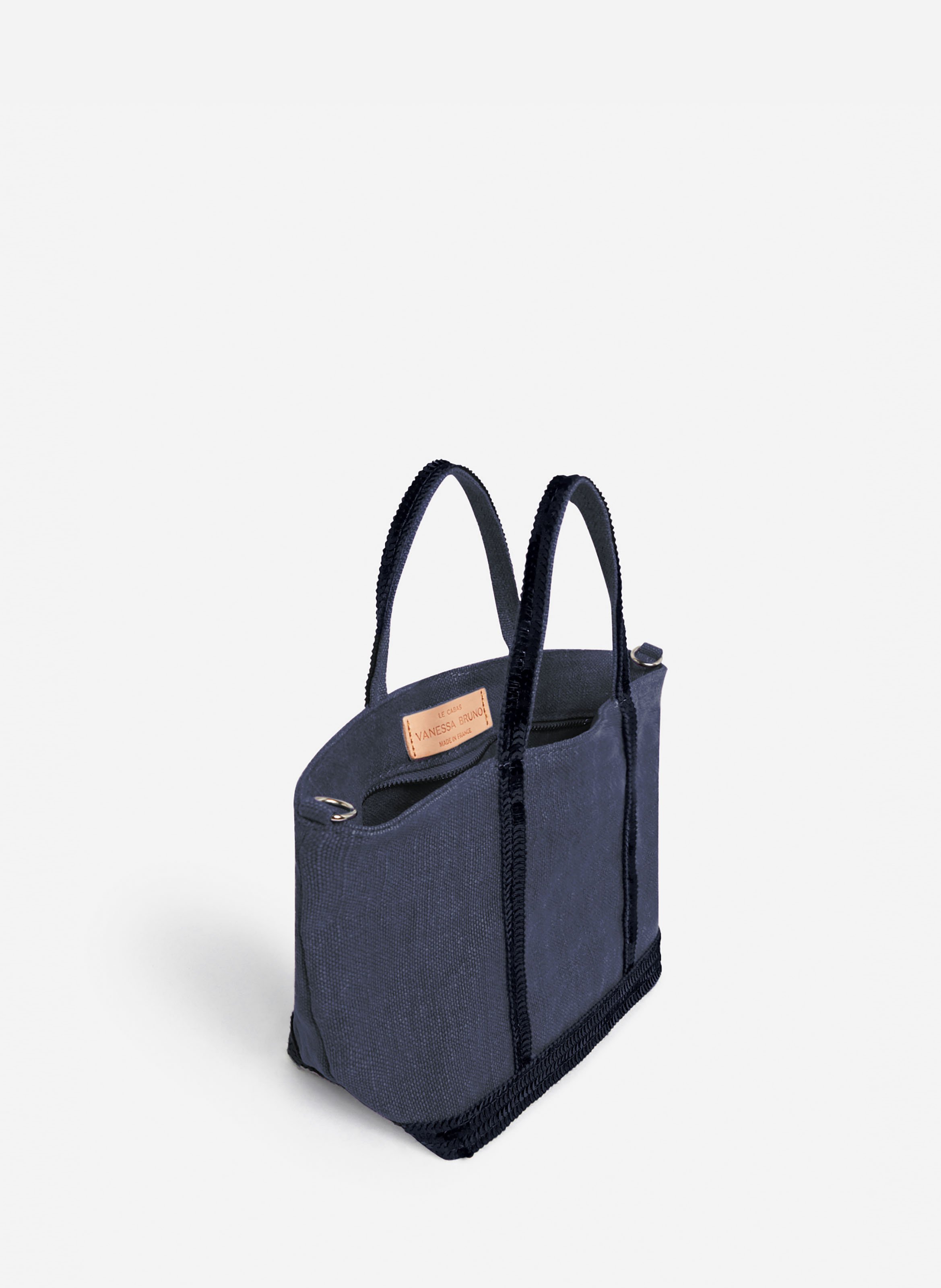 Cabas xs en lin VANESSA BRUNO Bleu