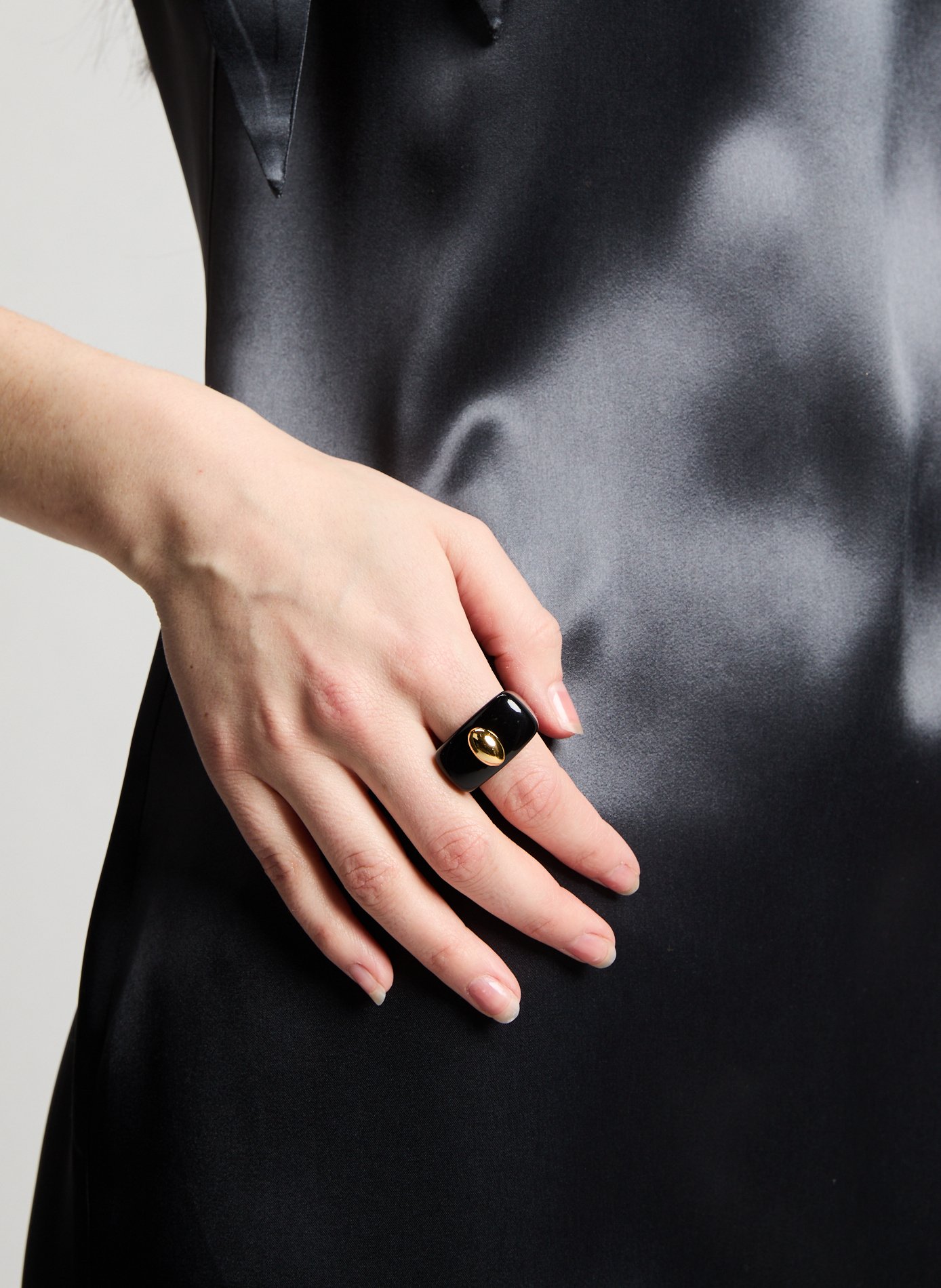 Bague Miss Rip LA MANSO Noir