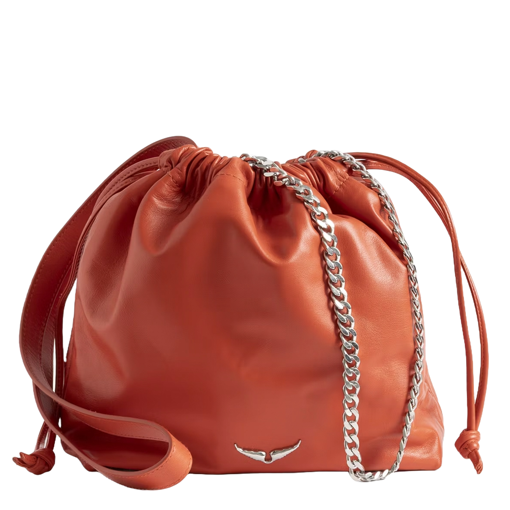 Sac bandoulière en cuir rock today ZADIG&VOLTAIRE Orange
