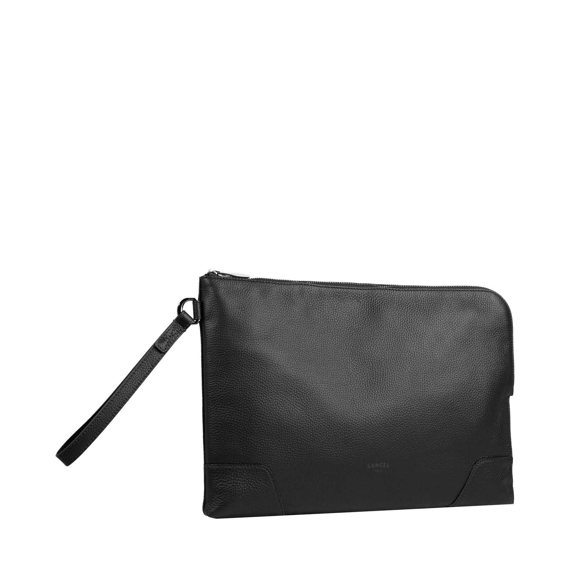 Pochette zippée l charlie de lancel en cuir LANCEL Noir