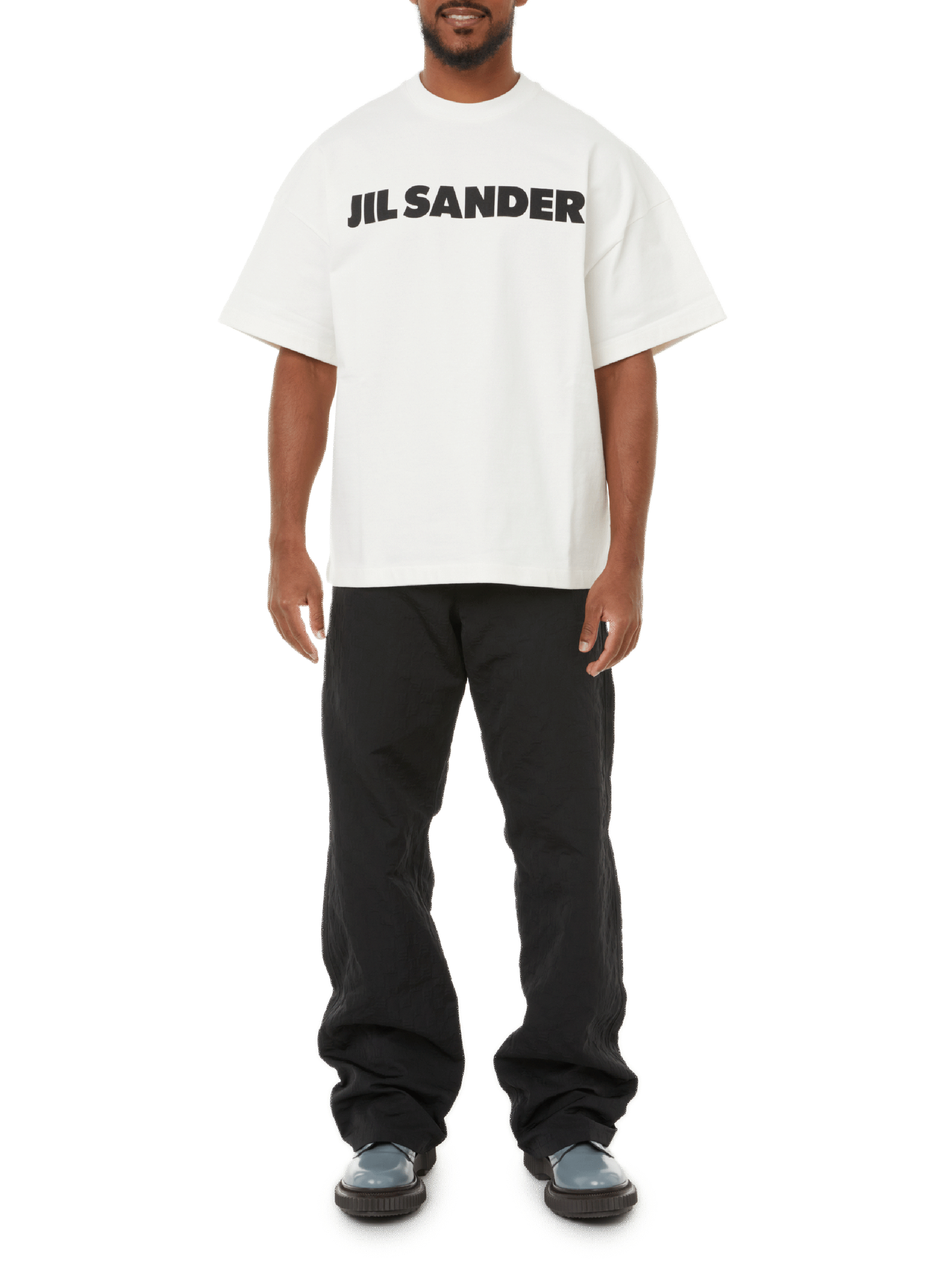 Oversized cotton logo T-shirt  JIL SANDER White