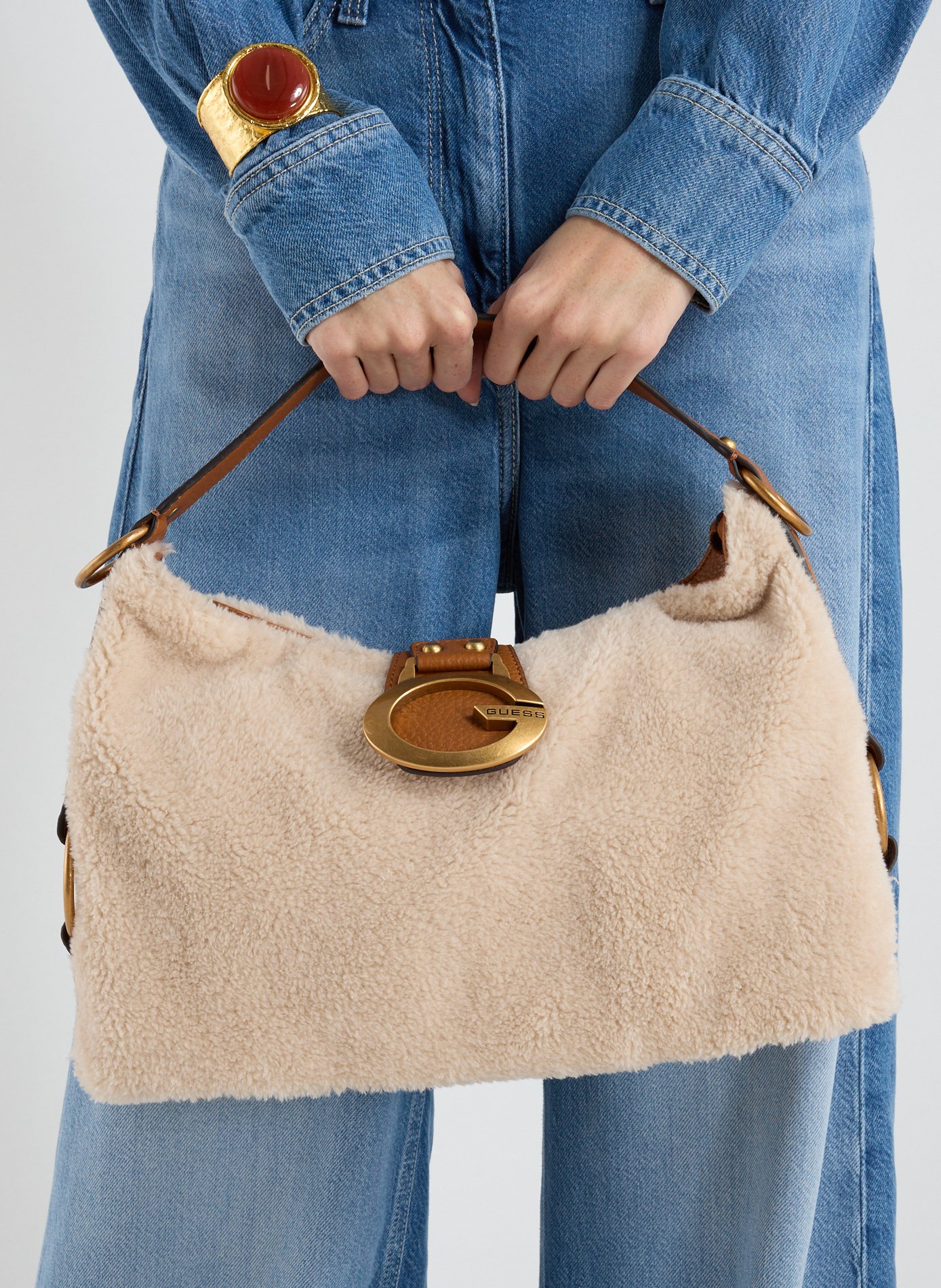 Textured handbag GUESS Multicolour