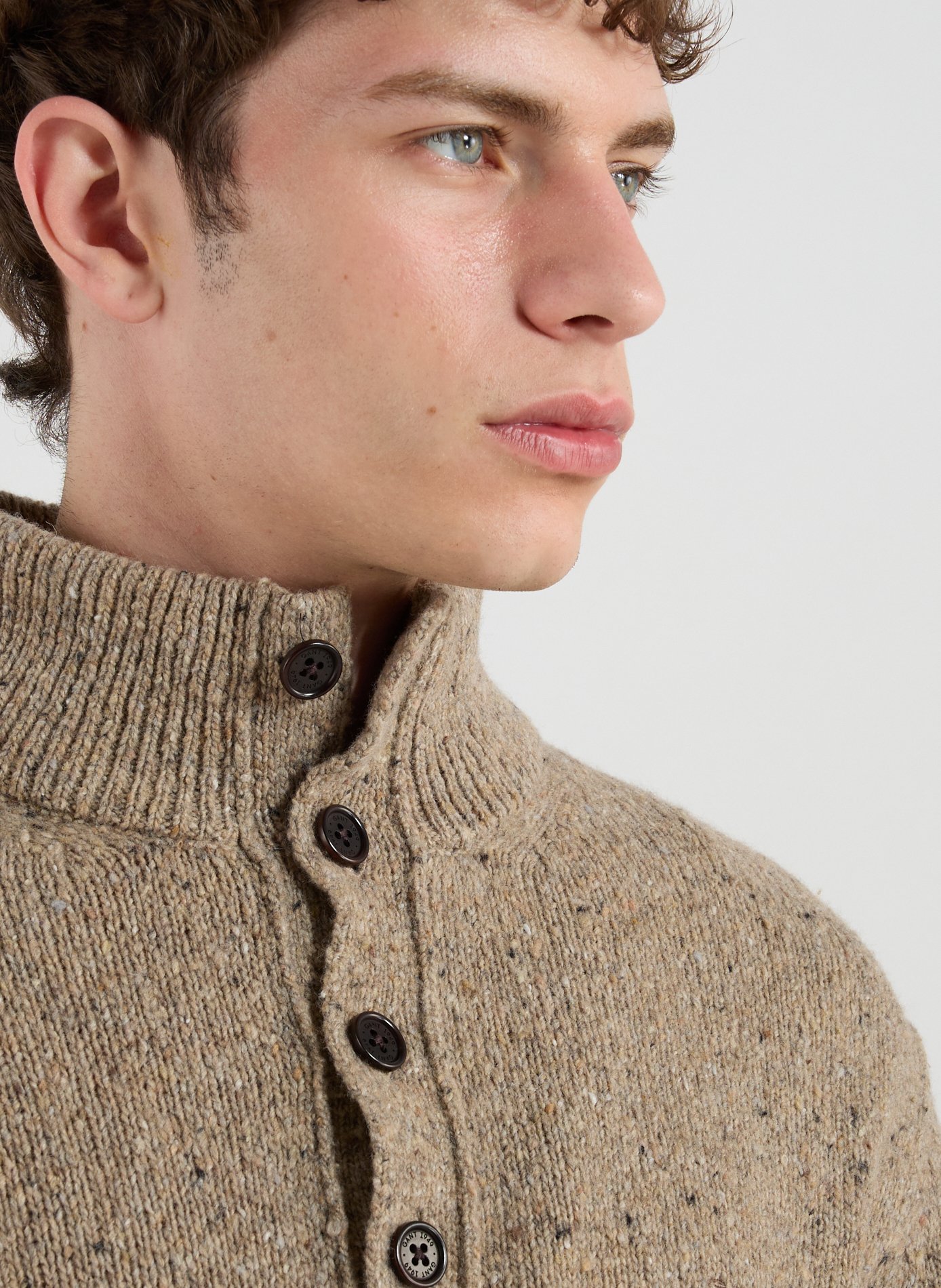 Mixed wool sweatshirt GANT Beige