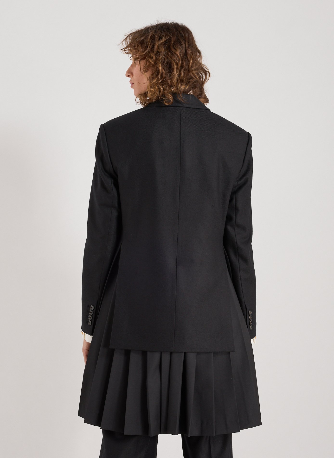 Convertible coat with wool blend skirt EENK Black
