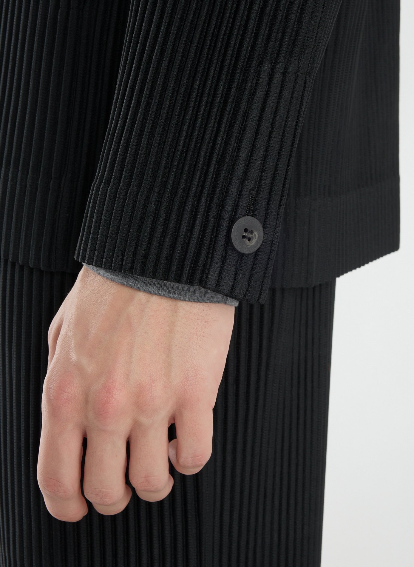 Striped Blazer HOMME PLISSE ISSEY MIYAKE Black