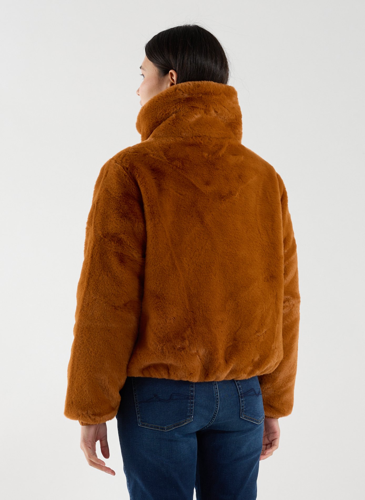 Reversible jacket with a classic collar SAVE THE DUCK Brown