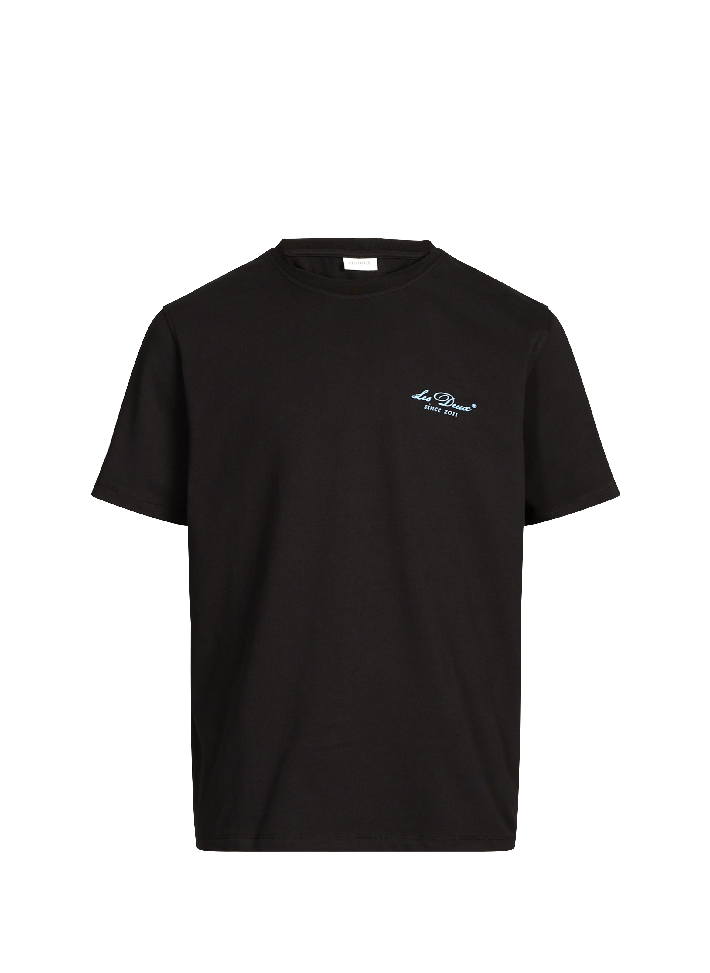 Cotton Print T-shirt LES DEUX Black