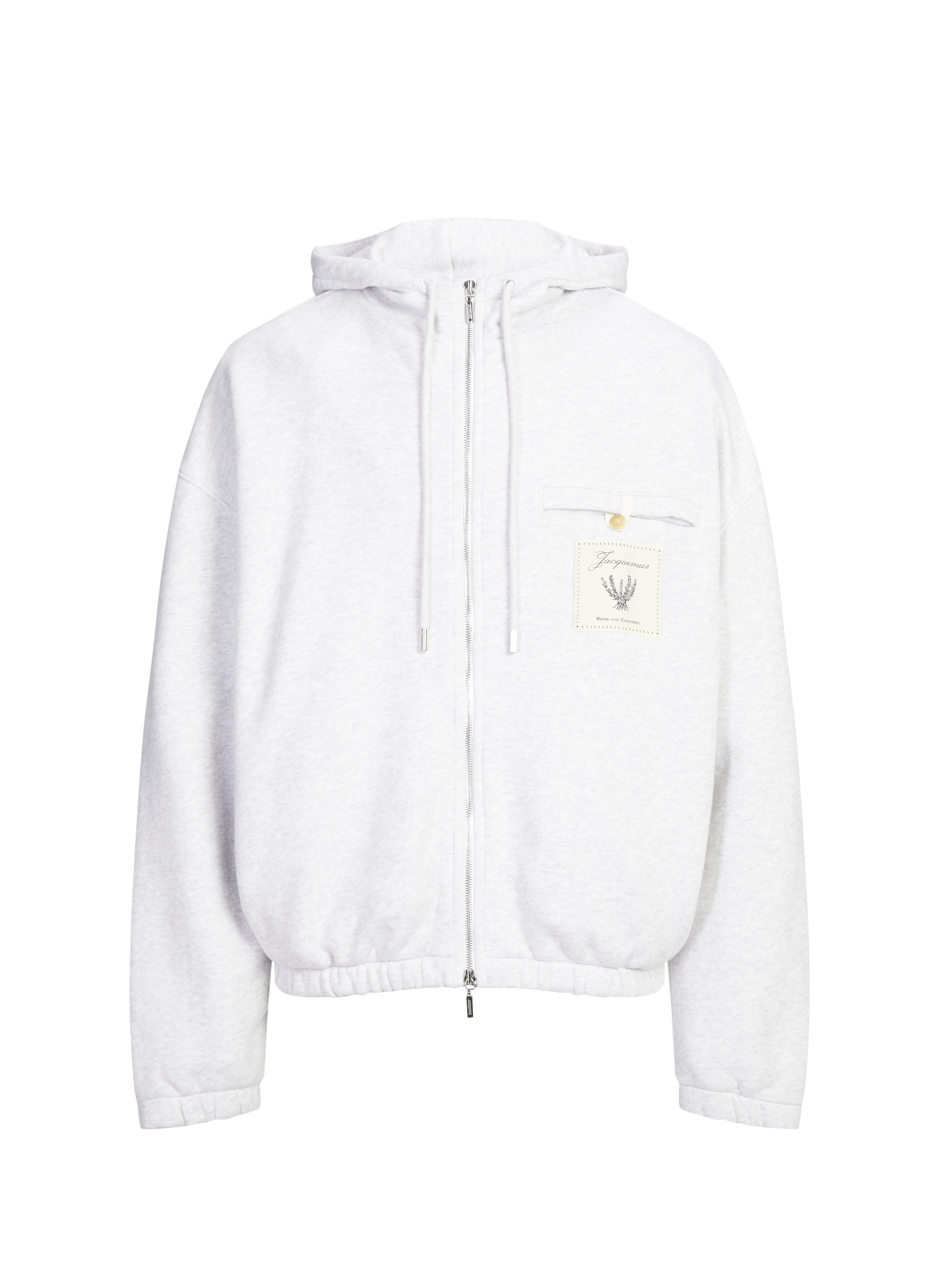 Sweat ample zippé Torneo en coton JACQUEMUS Gris