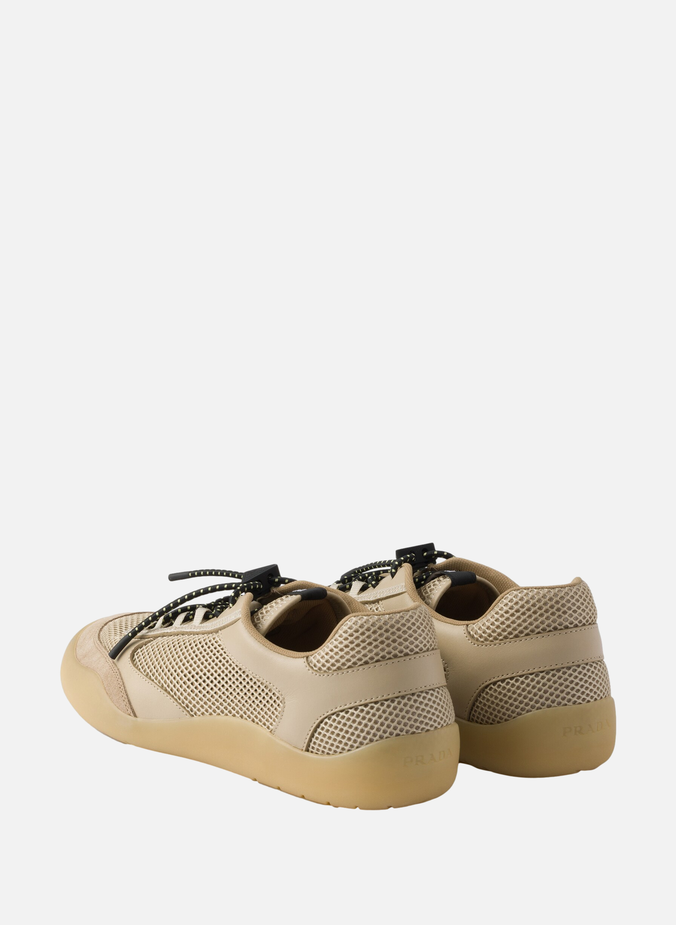 Baskets speedrock en mesh PRADA Beige