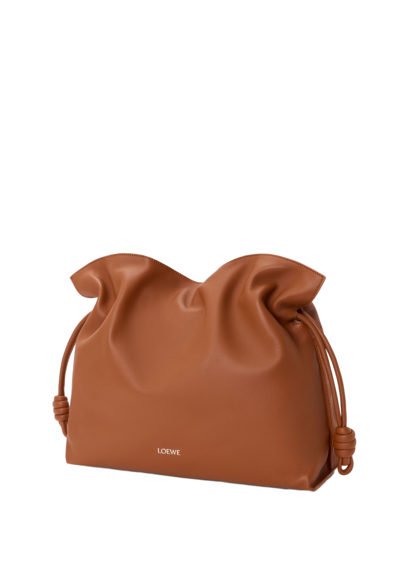 Flamenco clutch Grand modèle en cuir de veau nappa LOEWE Beige