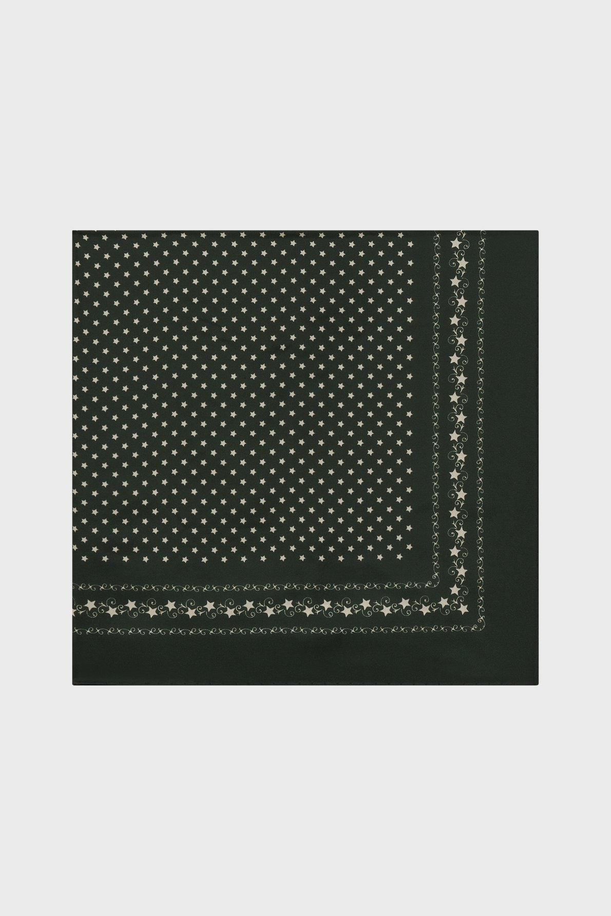 Carré imprimé en soie - felicia PABLO Vert
