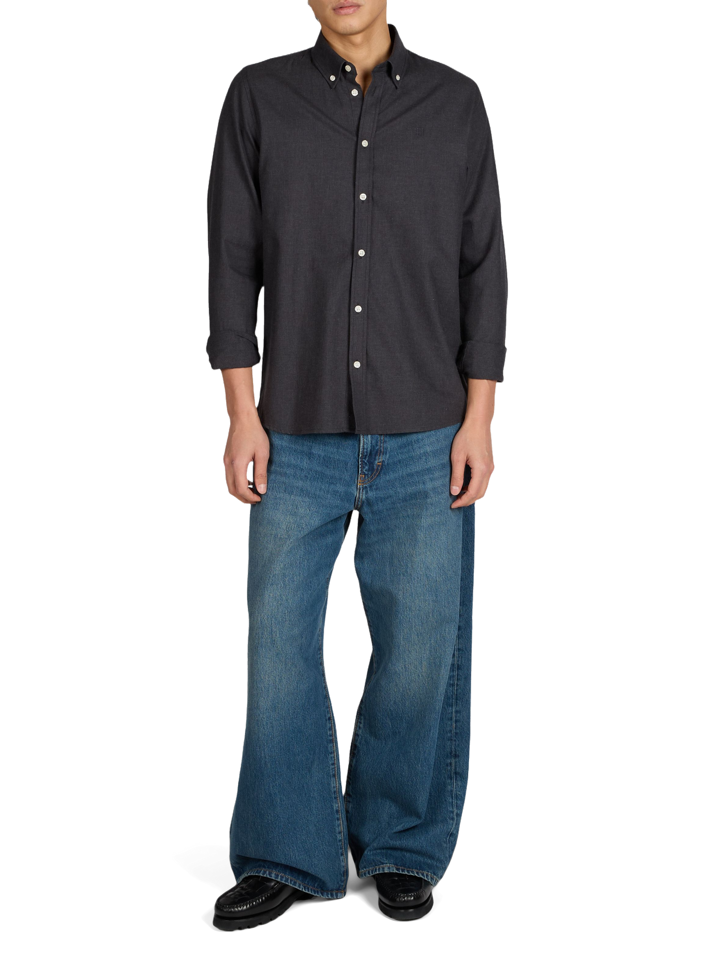 Chemise Desert Reg en coton  LES DEUX Gris