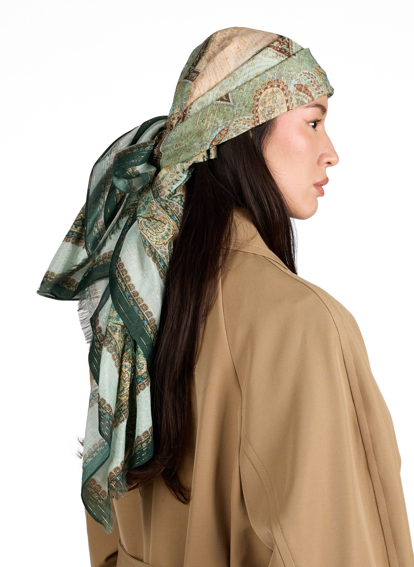 Pareo à motif en cotn ZIMMERMANN Vert