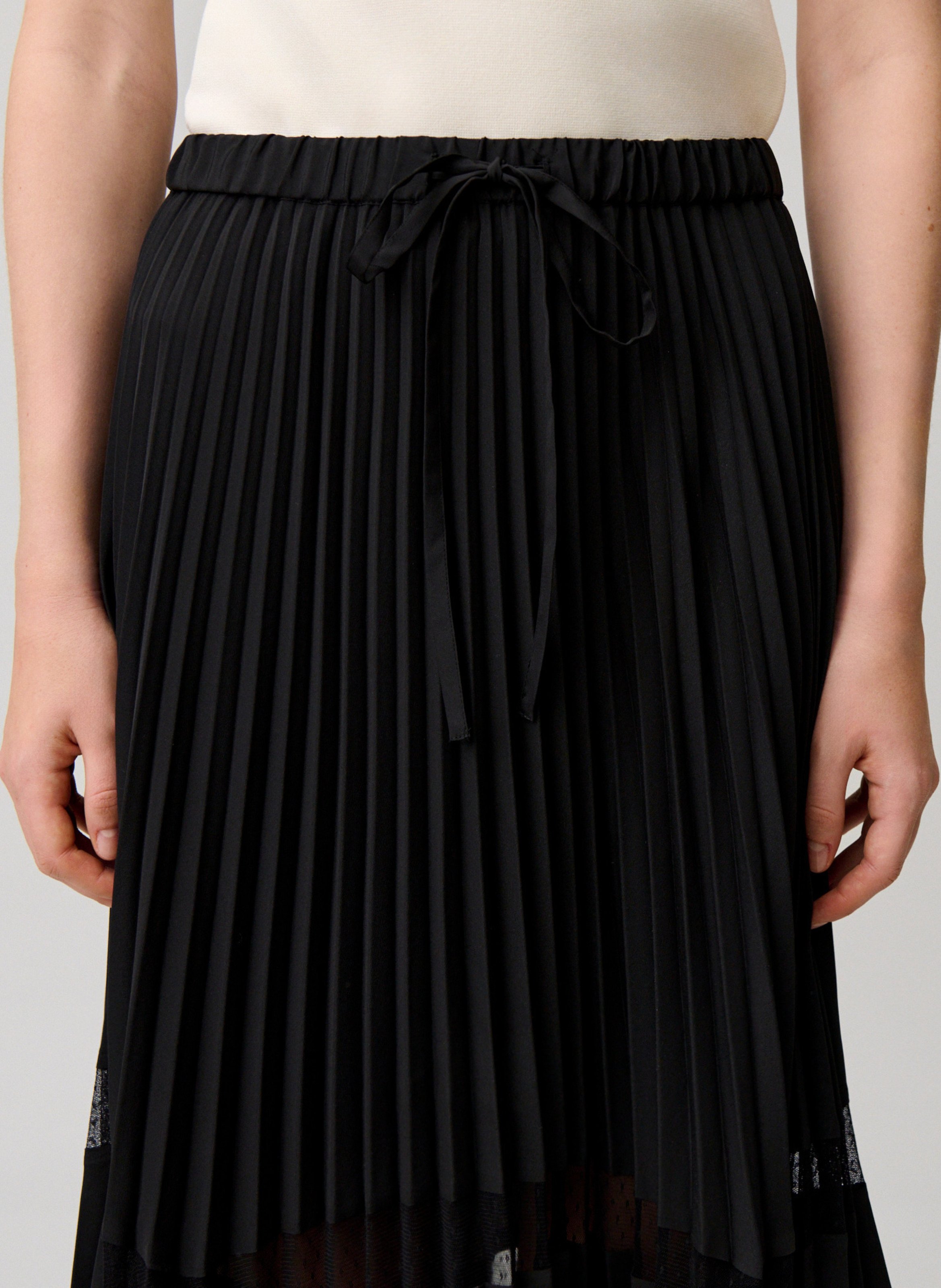 Jupe longue plissée CLAUDIE PIERLOT Noir