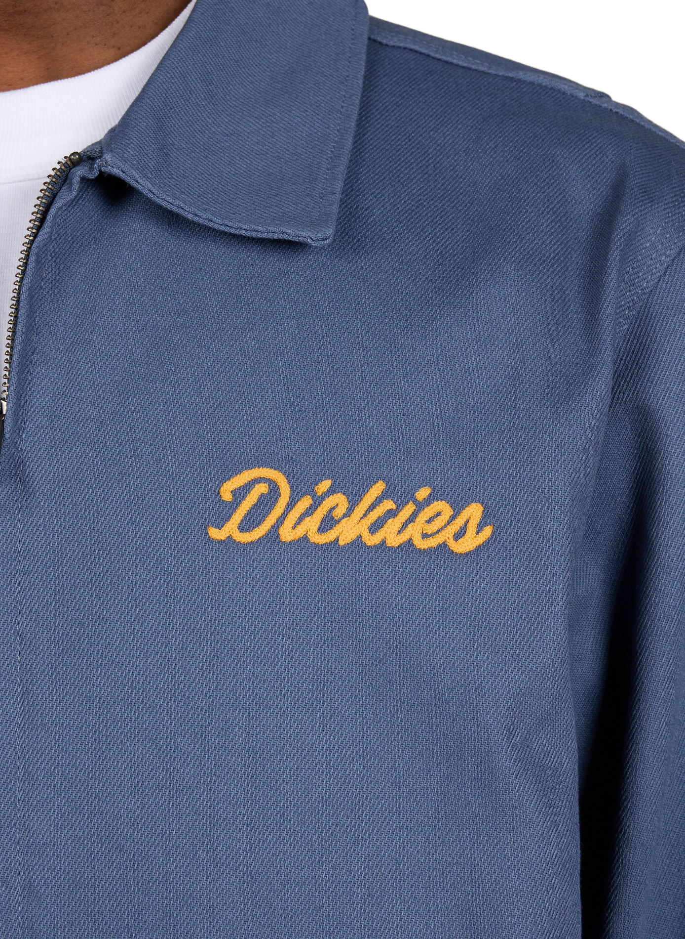 Embroidered jacket with classic collar DICKIES Blue
