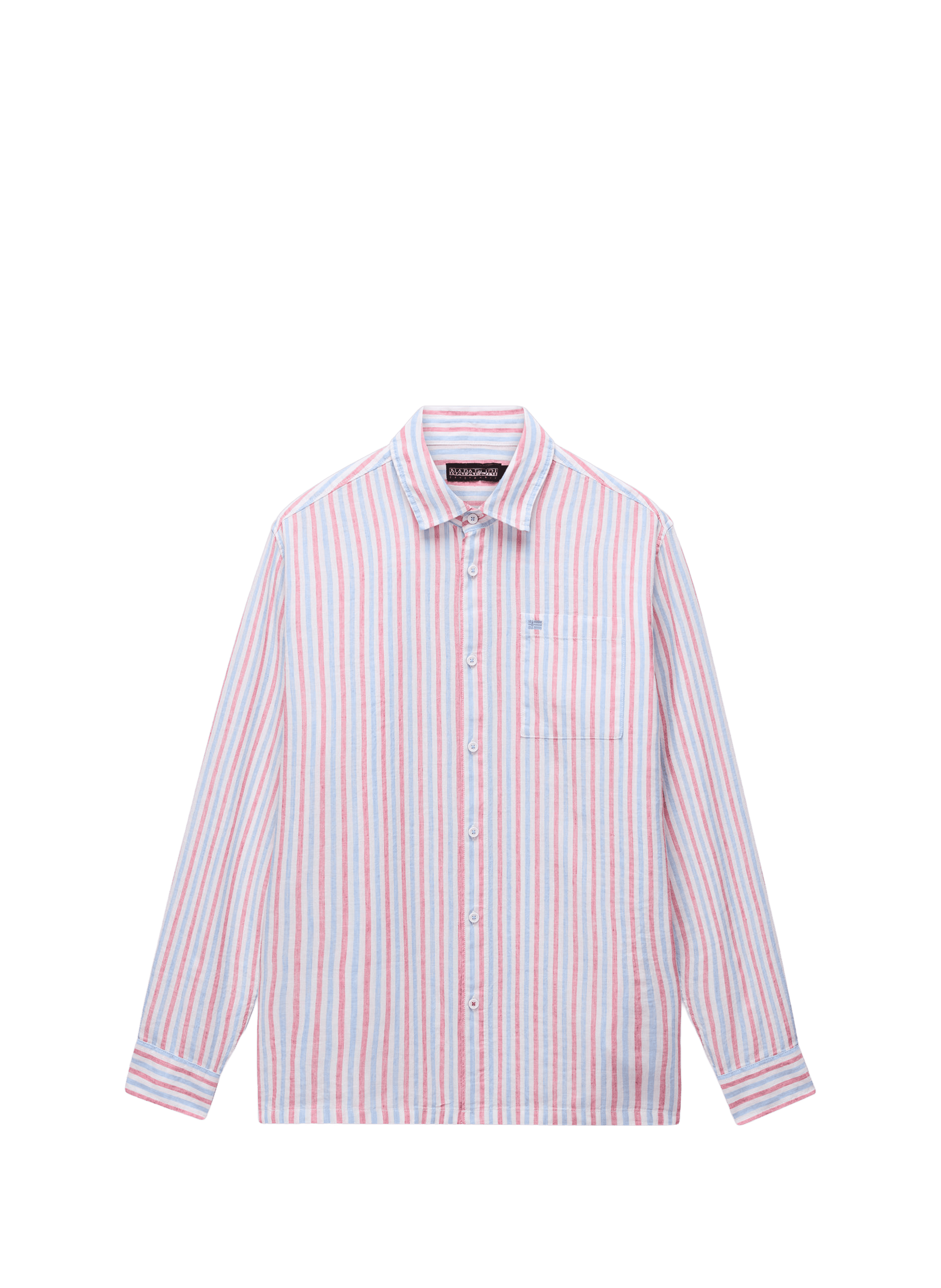 Chemise droite Brolio en coton et lin NAPAPIJRI Multicolore