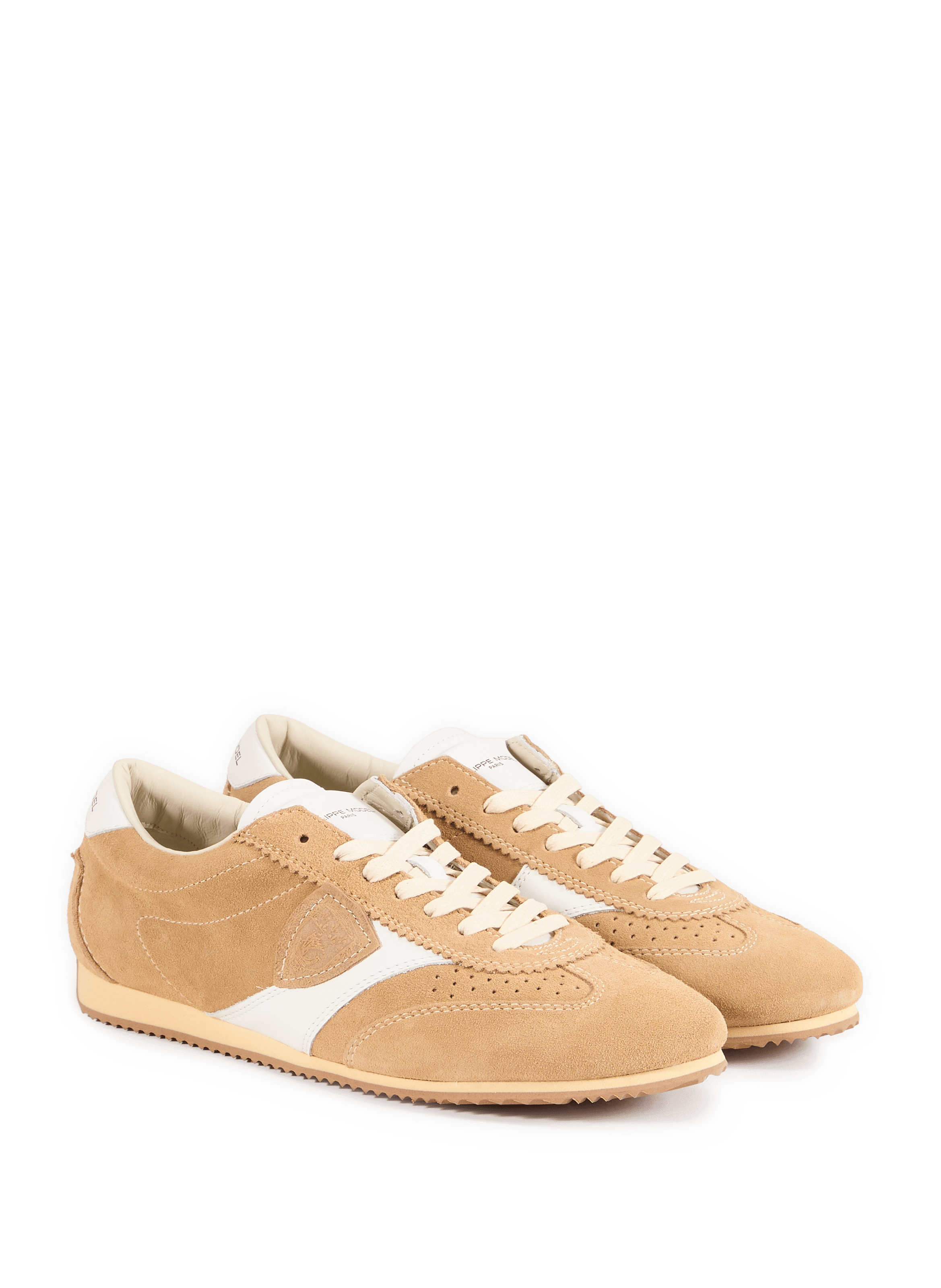 Suede Leather Sneakers PHILIPPE MODEL Beige