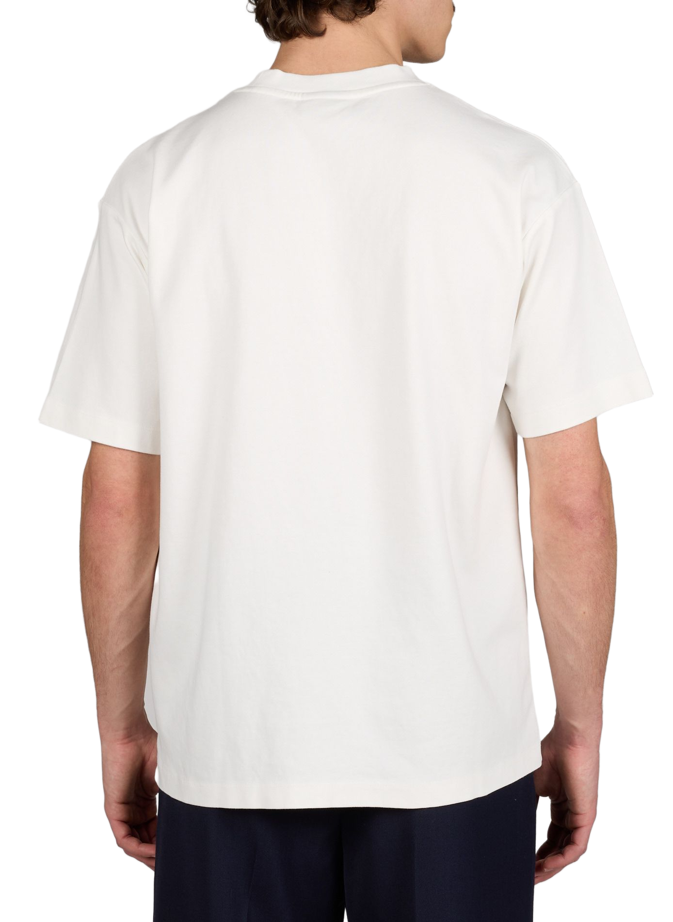 Floral print cotton t-shirt DROLE DE MONSIEUR Beige