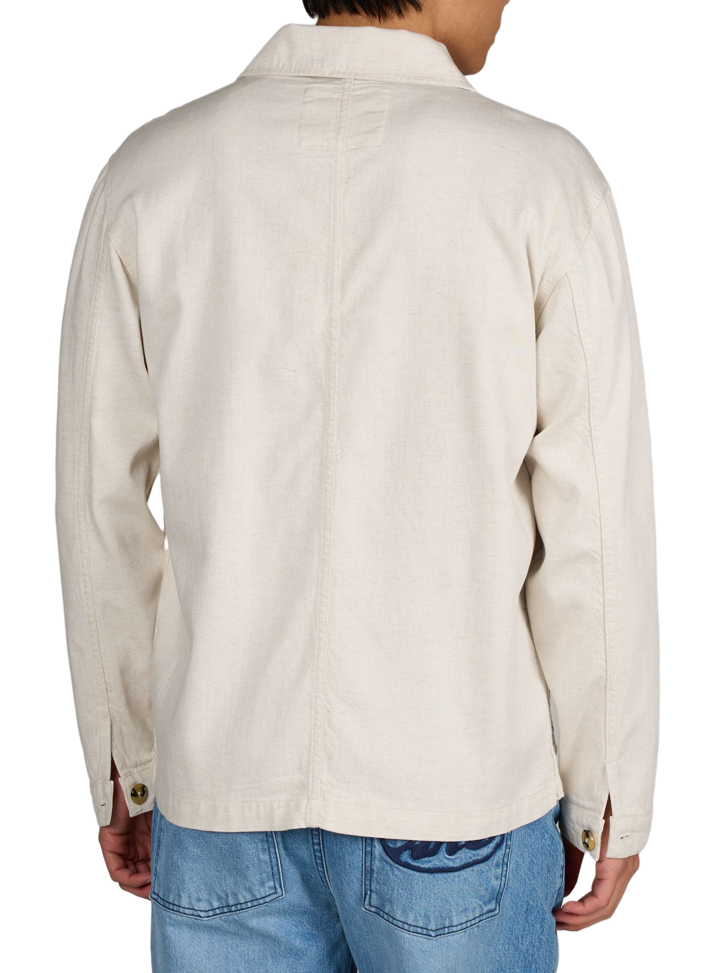 Straight linen and lyocell shirt MAISON LABICHE Beige