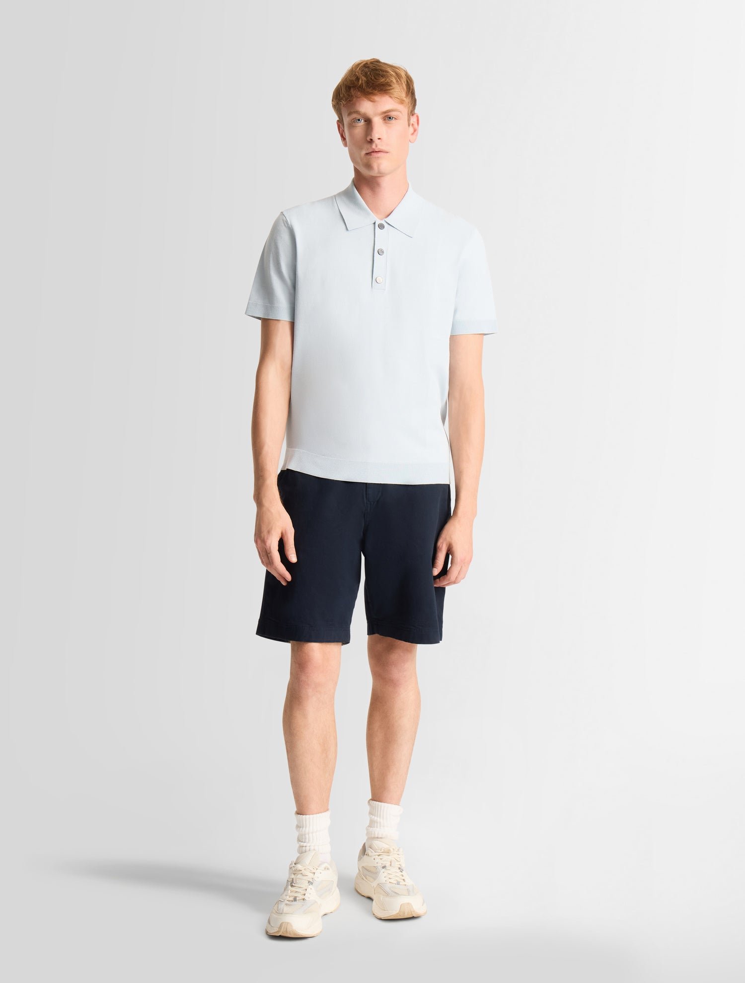 Polo manches courtes henryo col polo coupe regular FUSALP Bleu