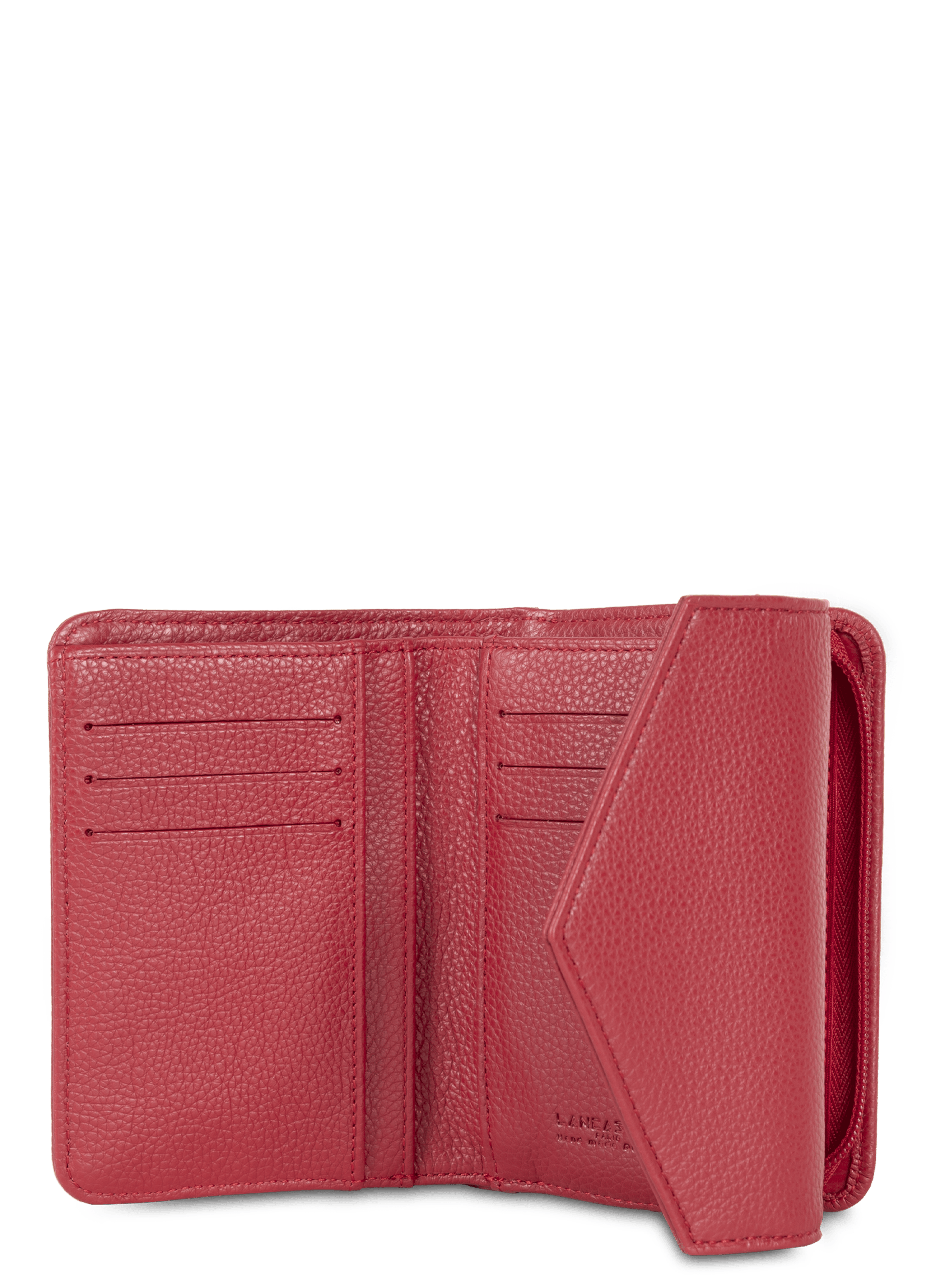 Back to back wallet - foulonné pm LANCASTER Red