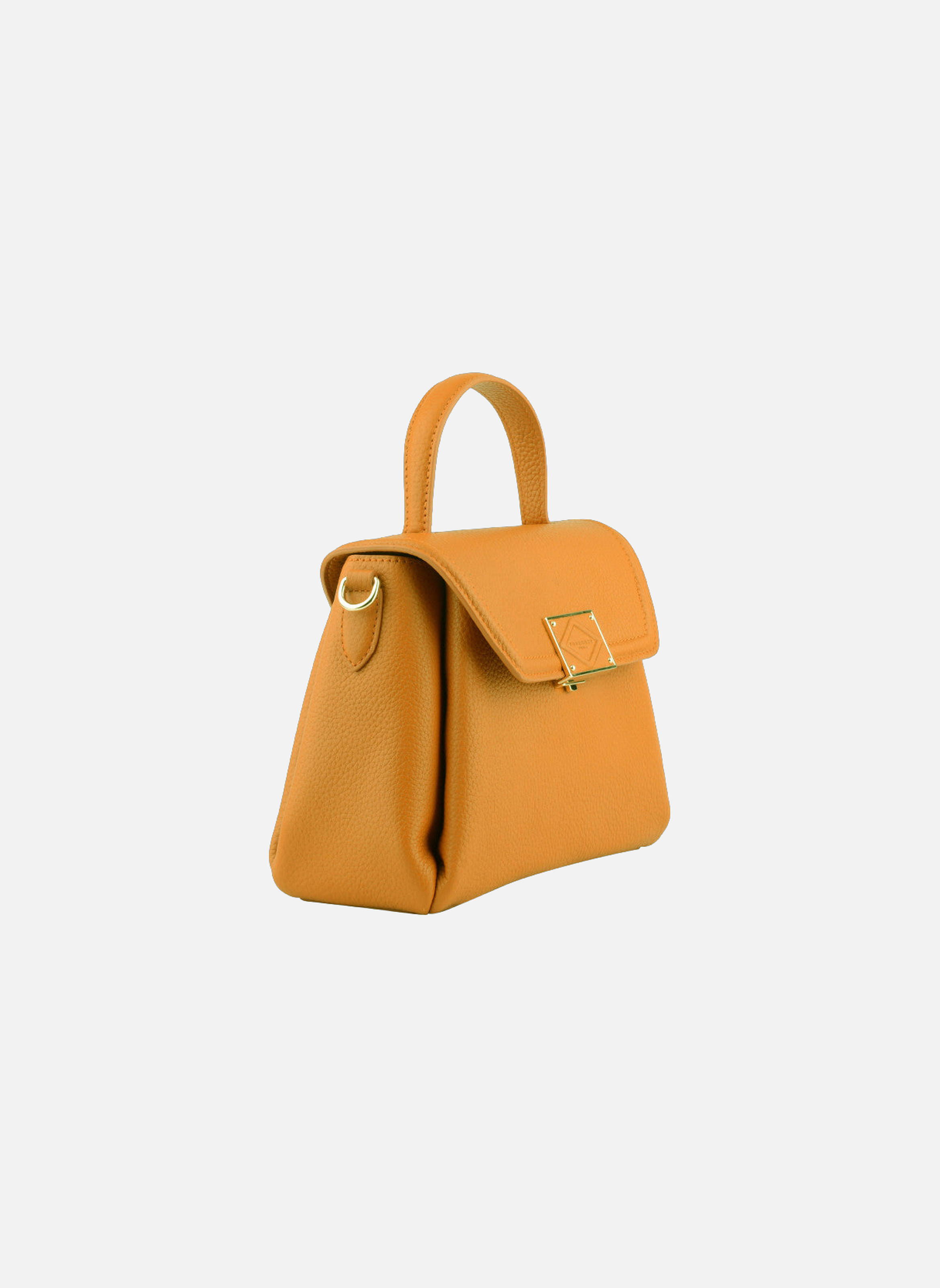 Carat | sac porté épaule en cuir de vachette POURCHET Jaune