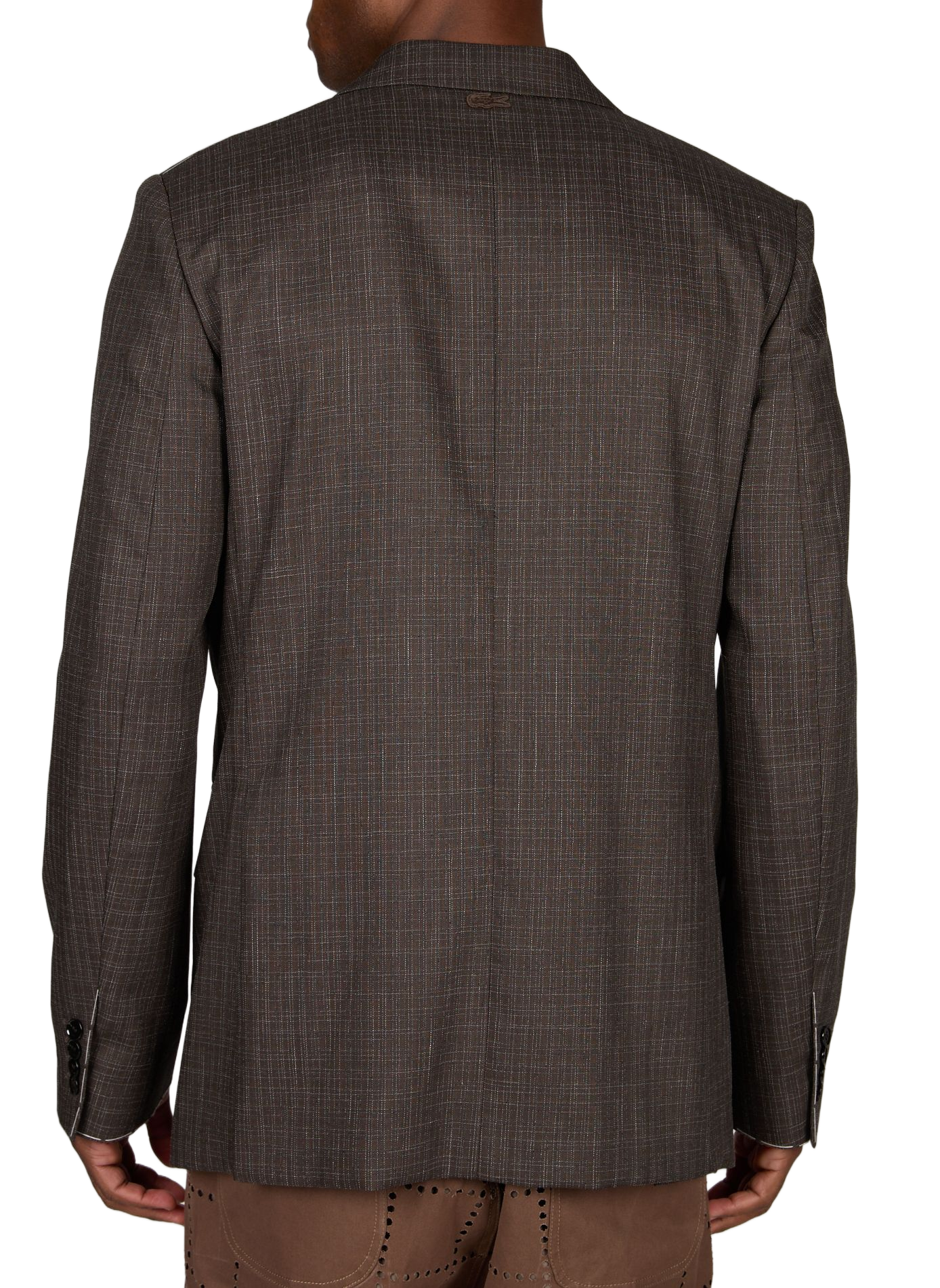 Veste cintrée à col tailleur LACOSTE Marron