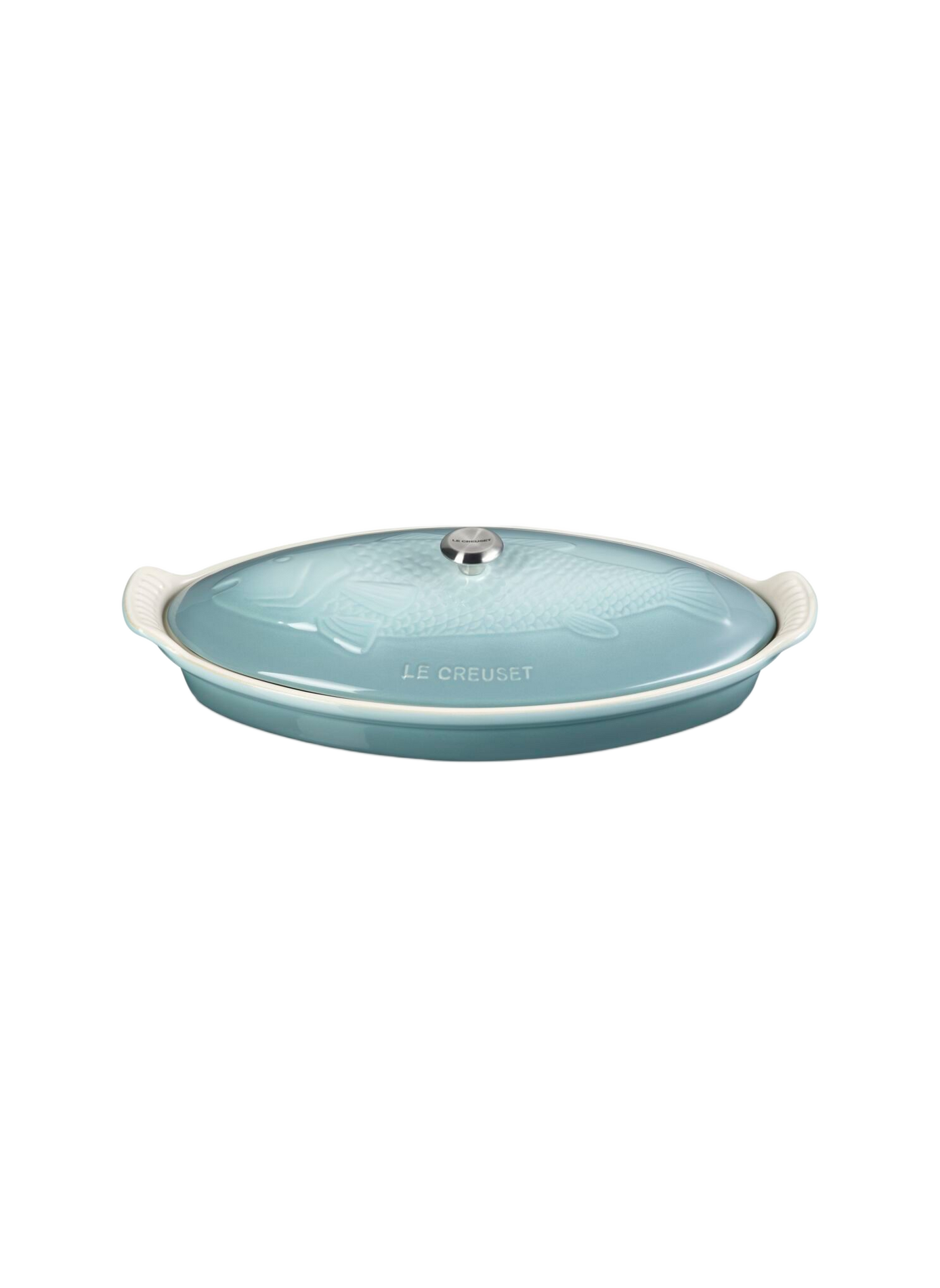 Fischplatte Erbe aus Keramik LE CREUSET Grau