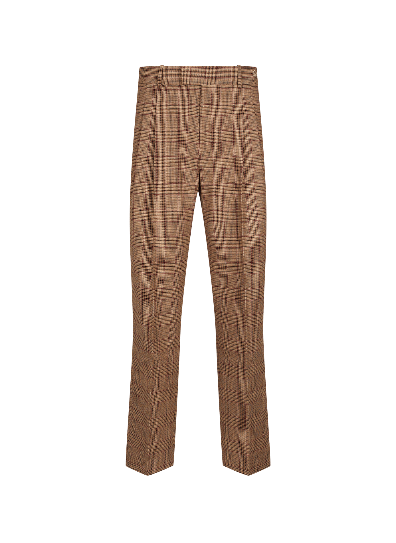 Prince of Wales Checkered Golf Pants DROLE DE MONSIEUR Brown