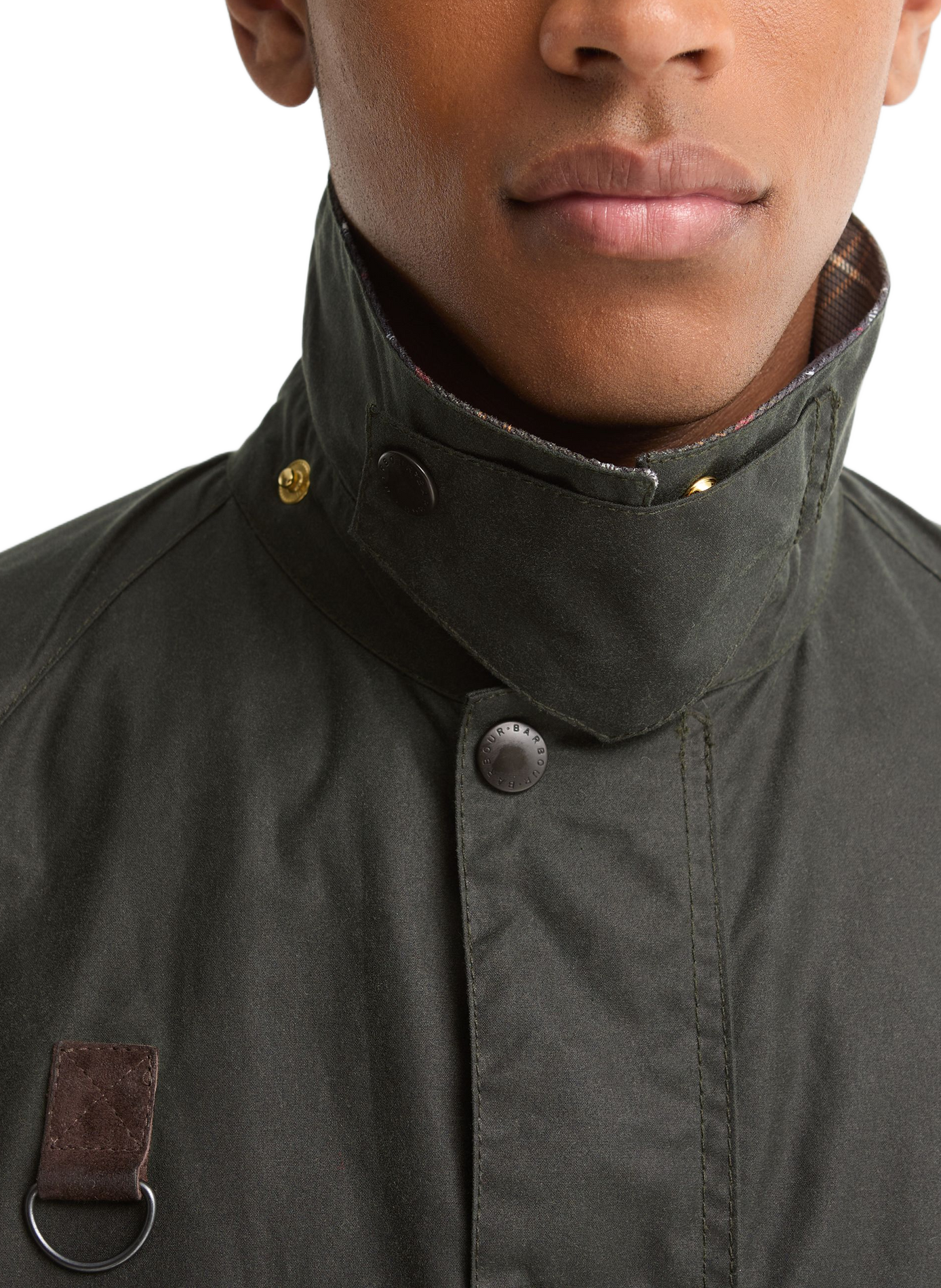 Parka col classique en coton BARBOUR Vert