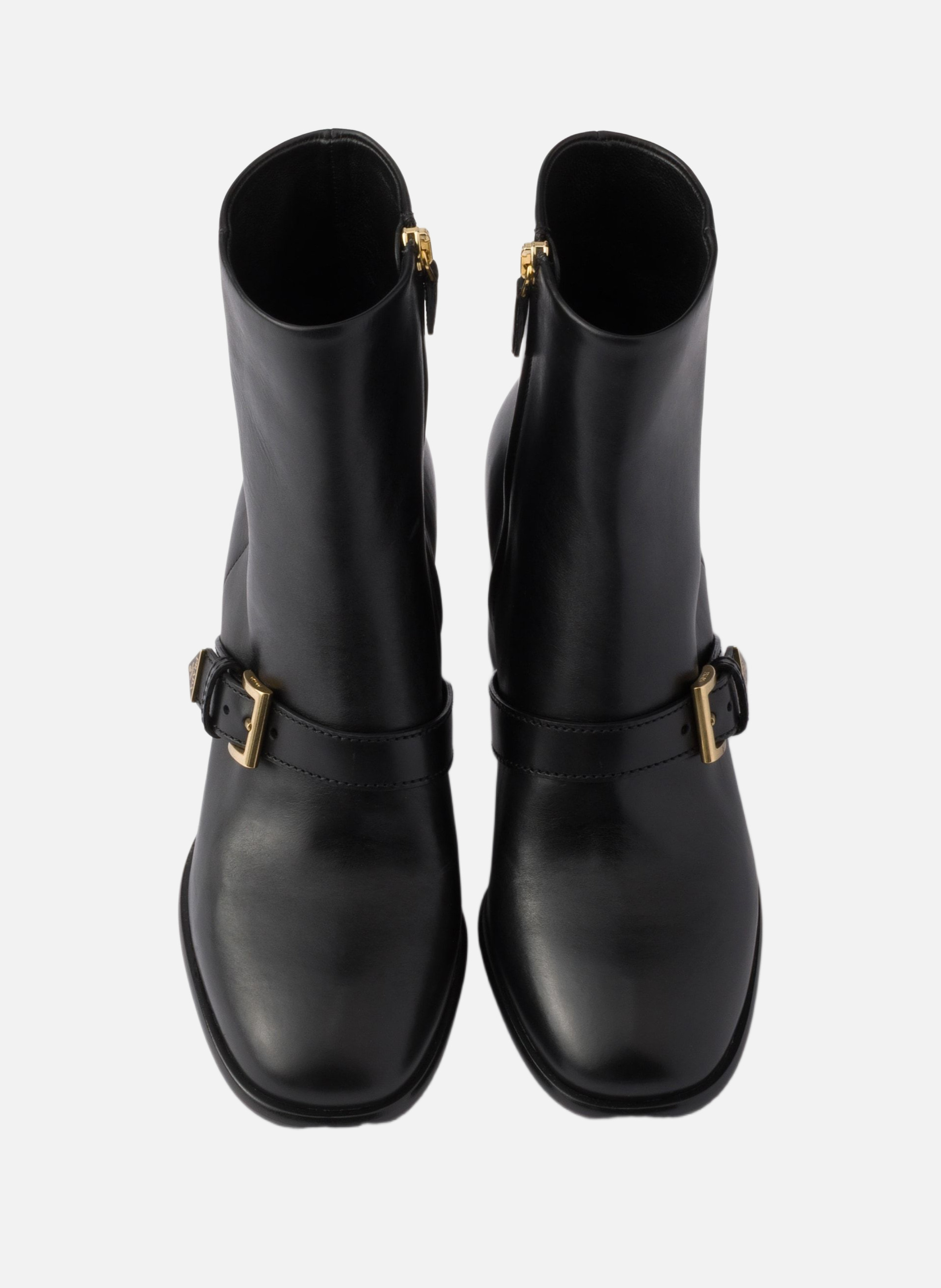 Bottines en cuir PRADA Noir