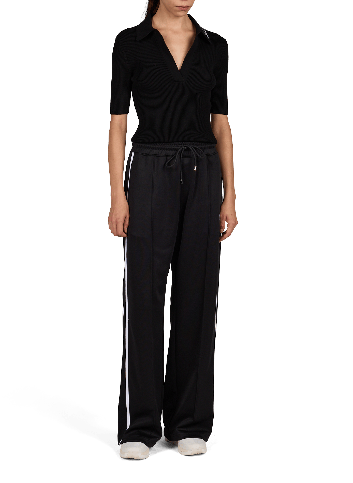 Top maille côtelée AMIRI Noir