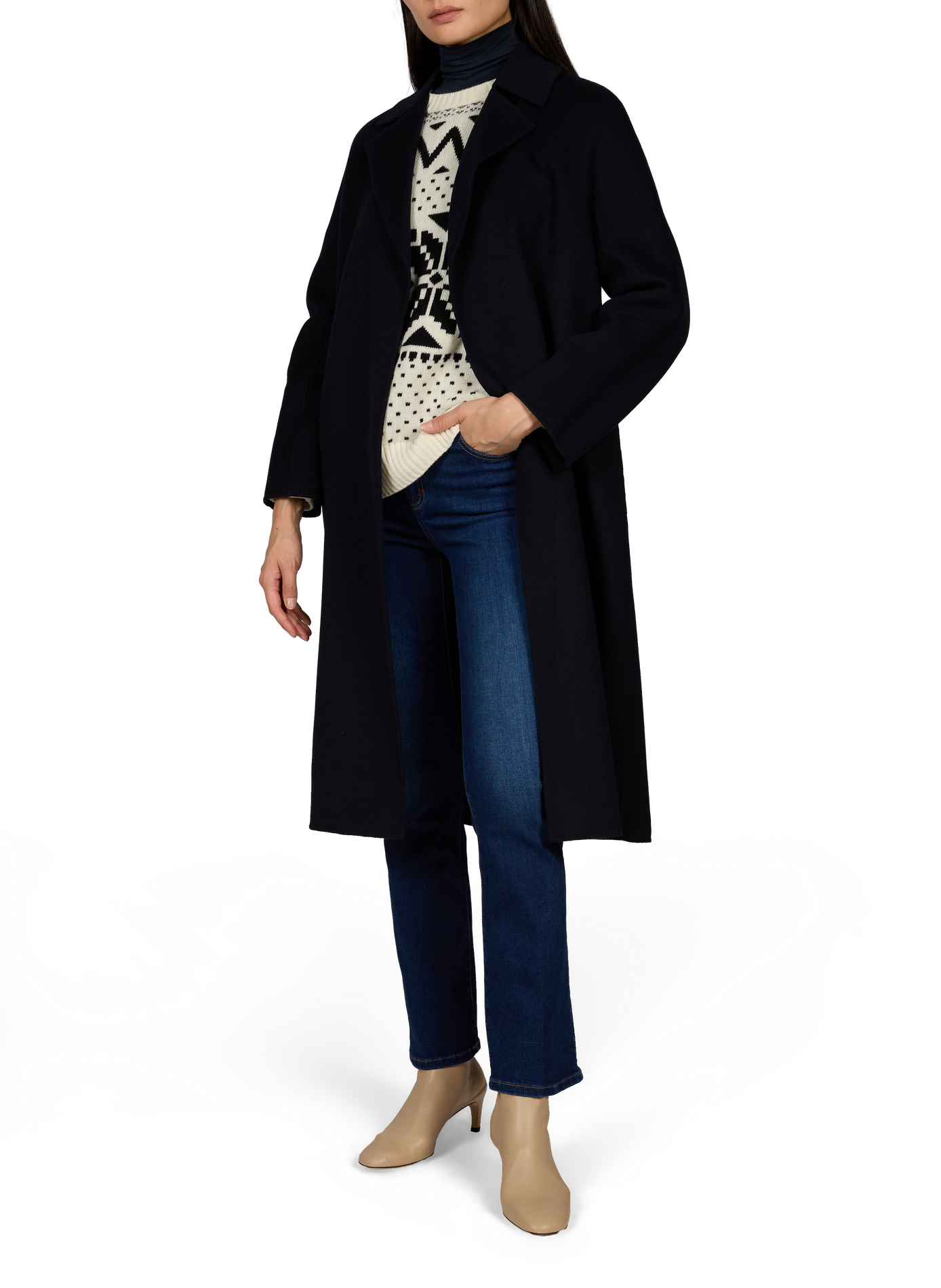 Boot-cut cotton blend jeans MAX MARA WEEK END Blue