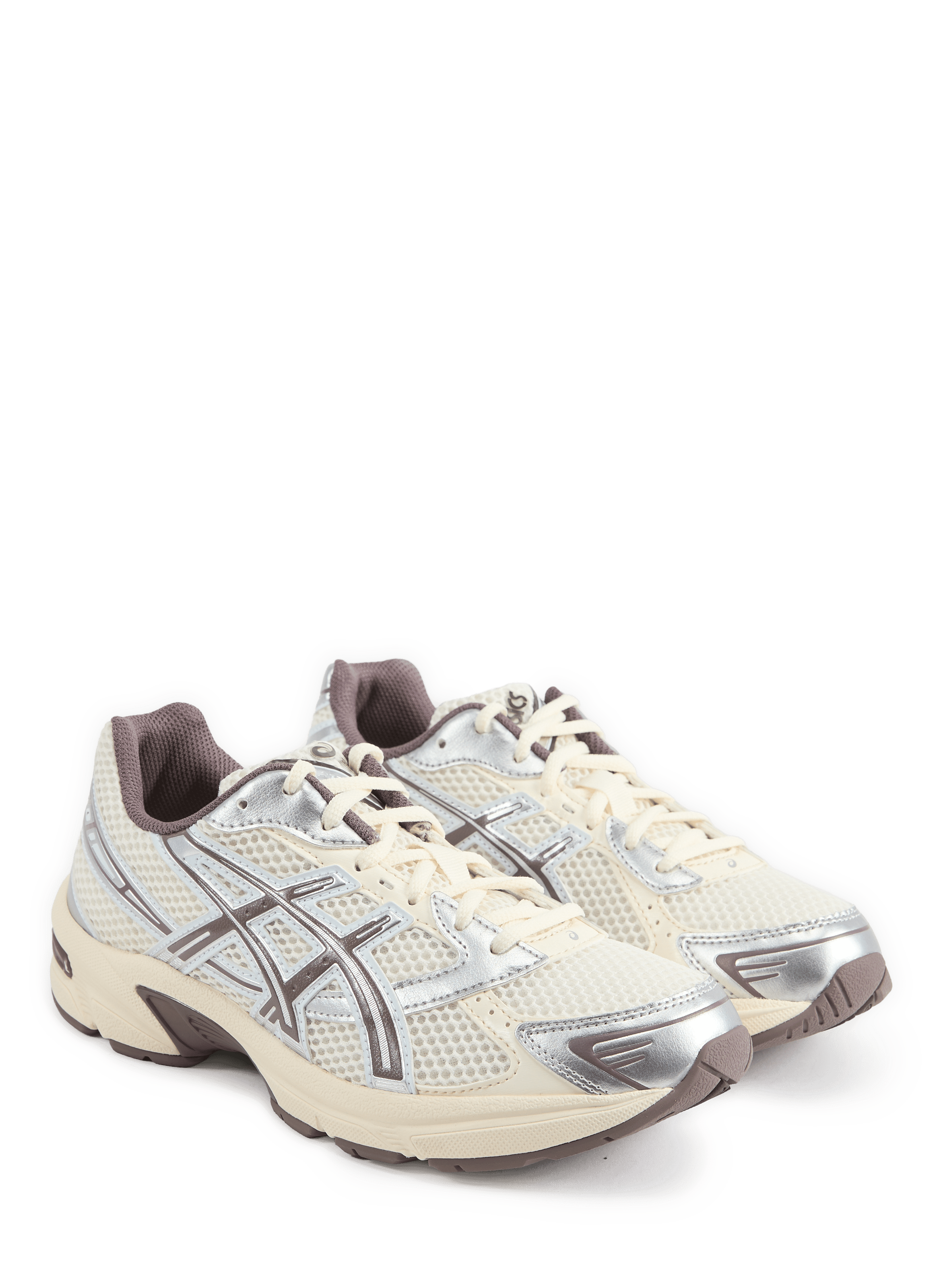 Serrated leather mixed sneakers ASICS Beige