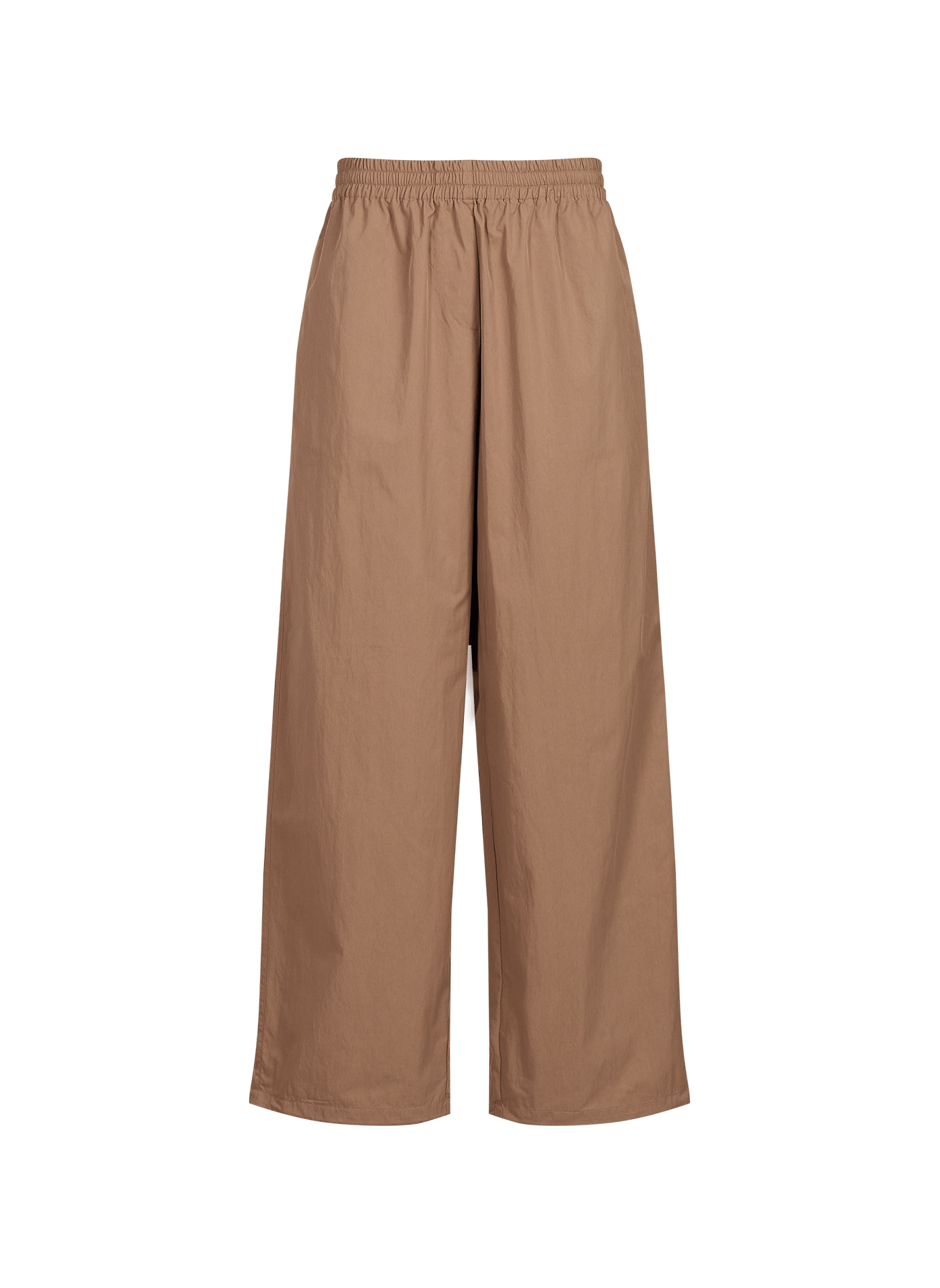 Elastic waist cotton blend trousers BAUM UND PFERDGARTEN Beige