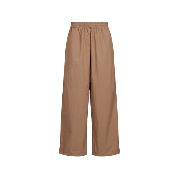 Pantalon à taille élastique en coton mélangé Pantalon à taille élastique en coton mélangé