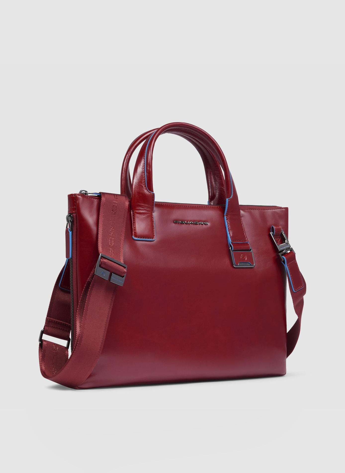 Sac à ordinateur mince 14" personnalisable PIQUADRO Rouge