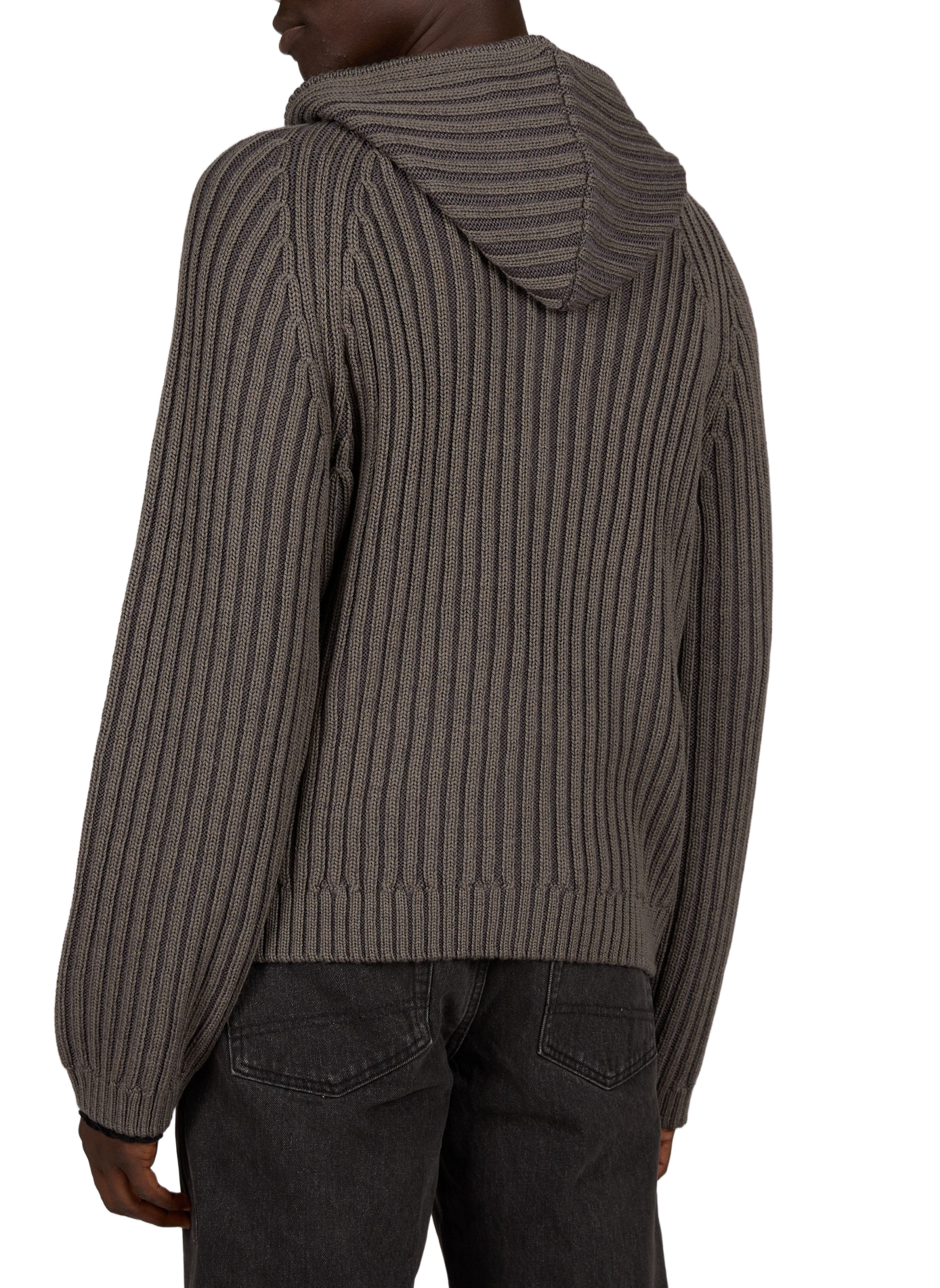 Zip-up wool hooded vest OUR LEGACY Khaki