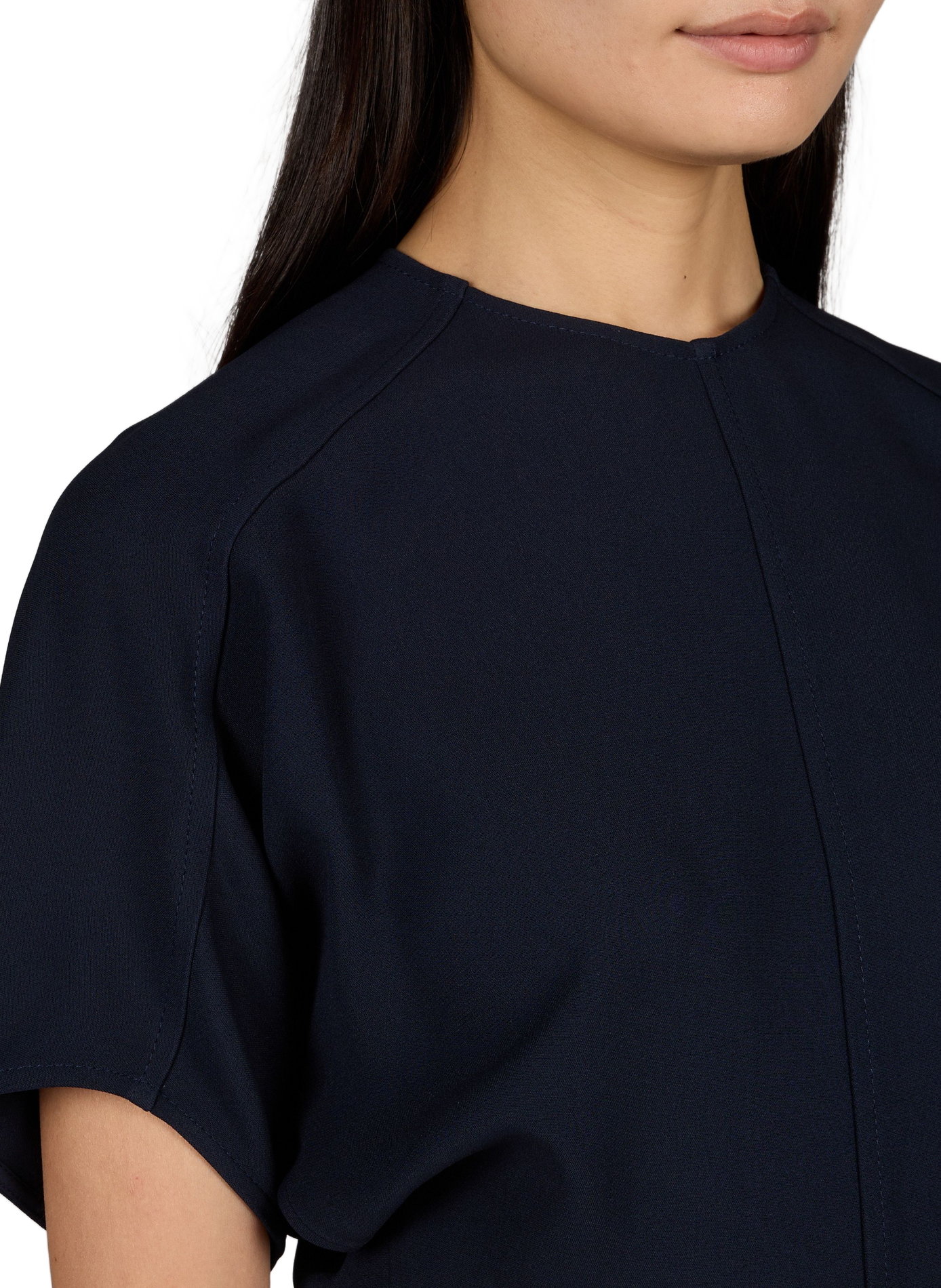 Robe longue manches courtes VICTORIA BECKHAM Bleu